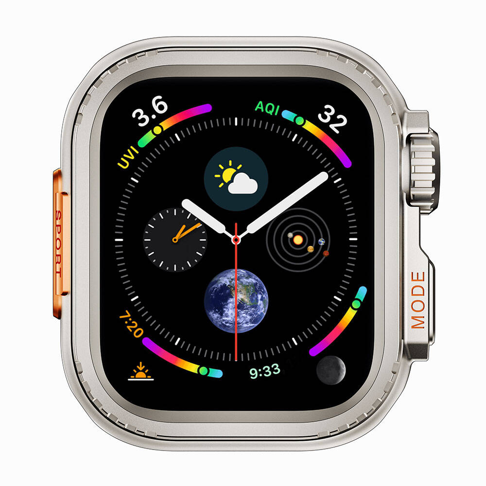 Apple Watch 44mm Uyumlu Apple Watch 44mm to Apple Watch Ultra 49mm Kasa Dönüştürücü Watch Gard 33