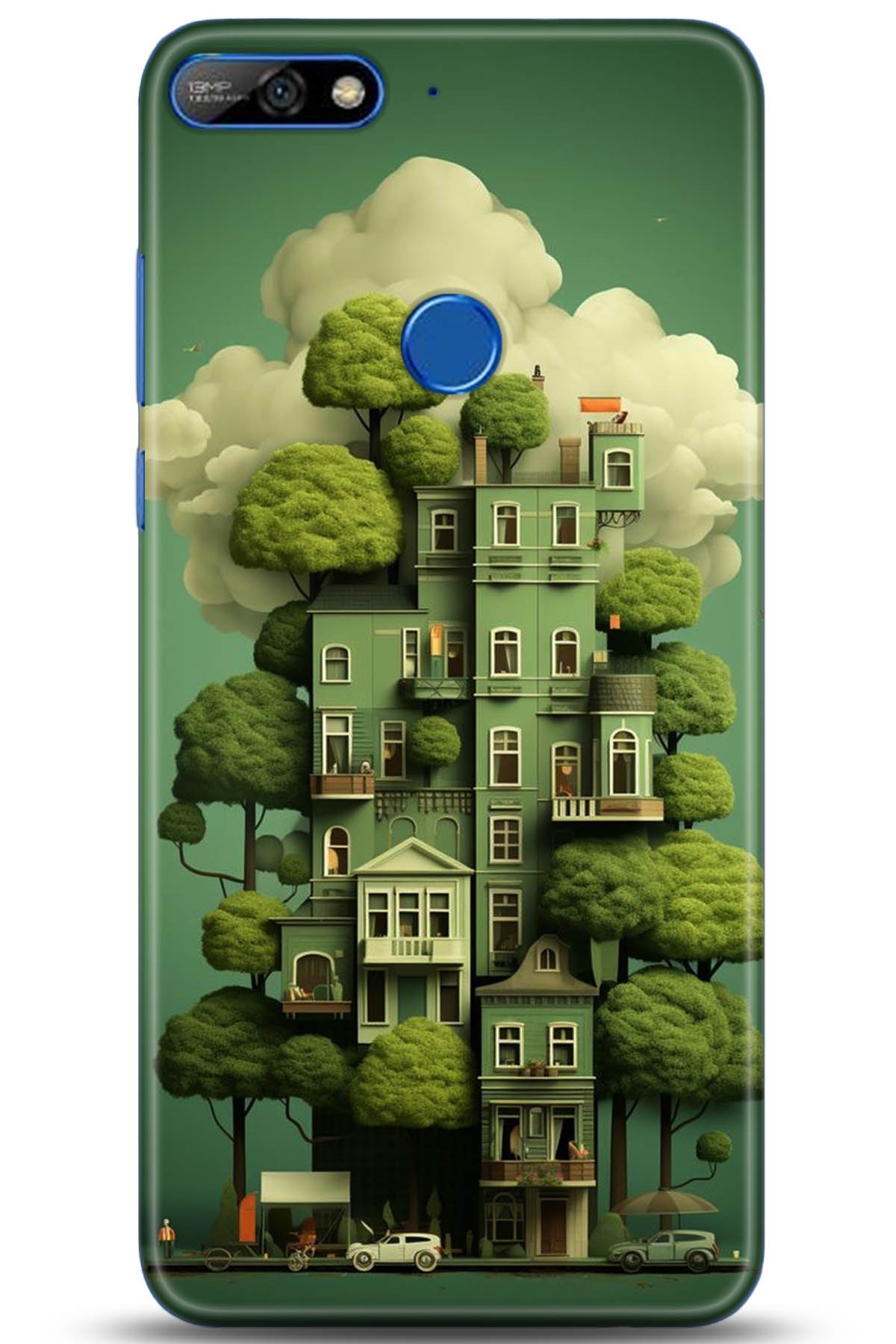 Huawei Y7 2018 Uyumlu Kılıf HD Baskılı Kılıf - Followed Institution 5273