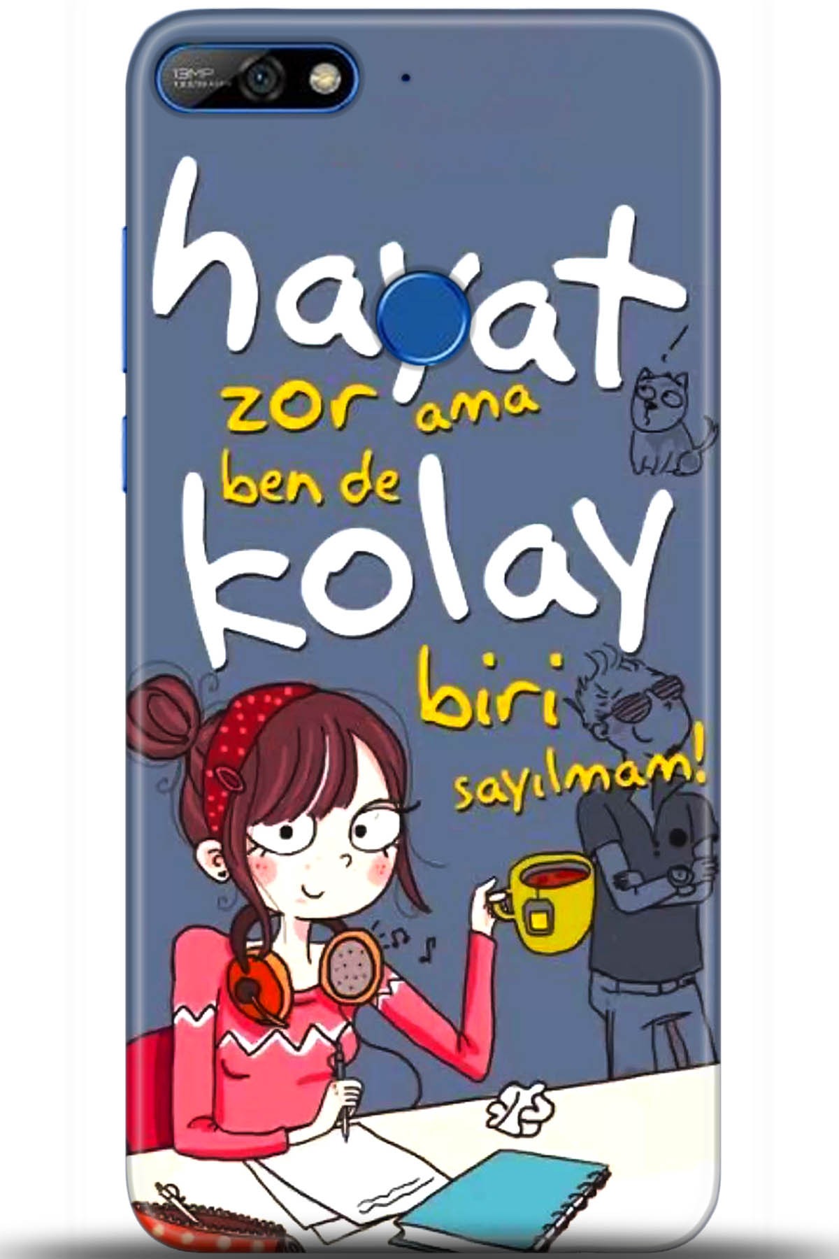 Huawei Y7 2018 Uyumlu Kılıf HD Baskılı Kılıf - Followed Institution 5686