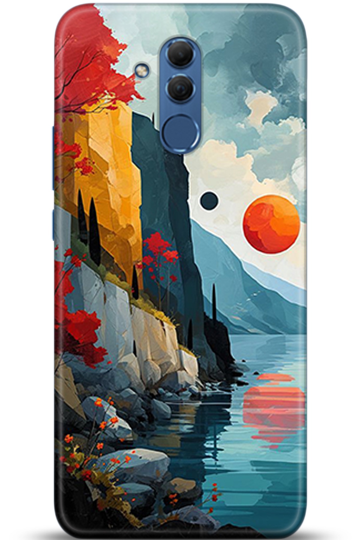 Huawei Mate 20 Lite Uyumlu Kılıf HD Baskılı Kılıf - Followed Institution 5368