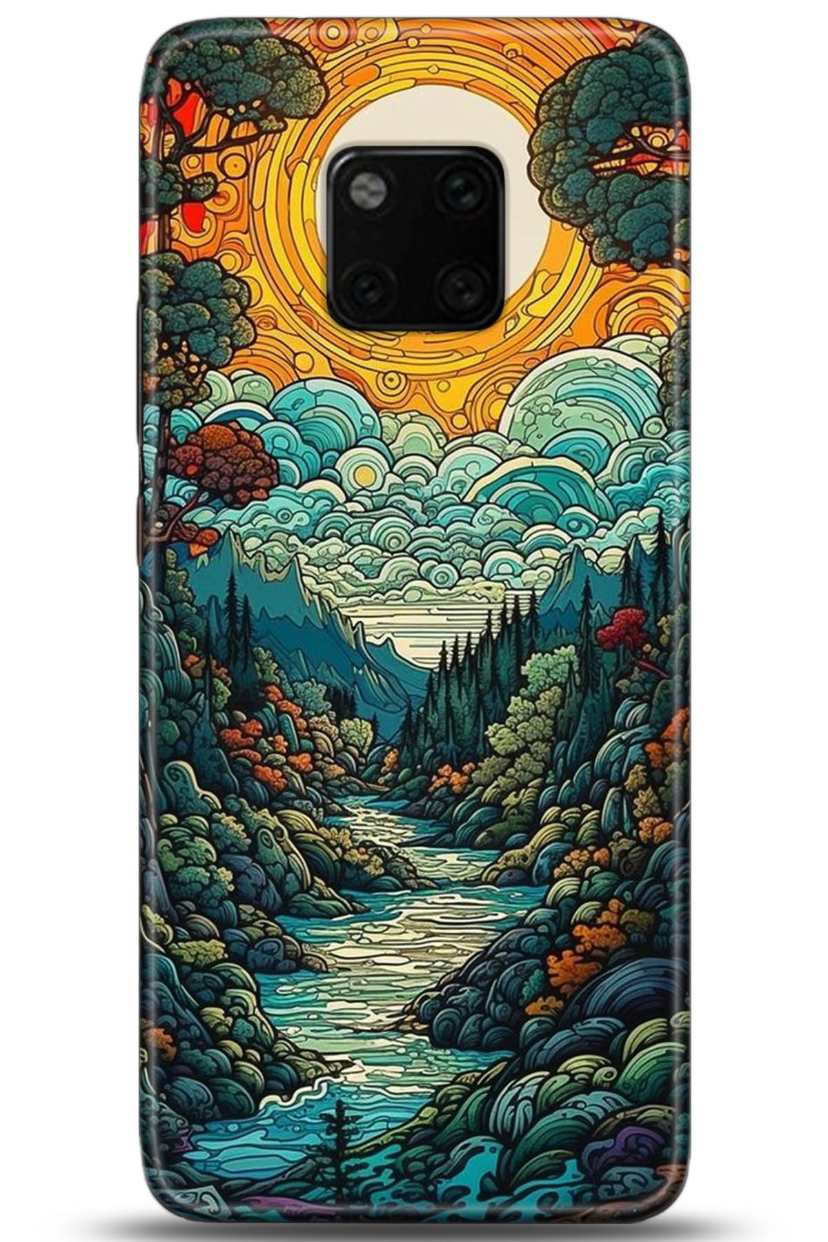 Huawei Mate 20 Pro Uyumlu Kılıf HD Baskılı Kılıf - Followed Institution 5198