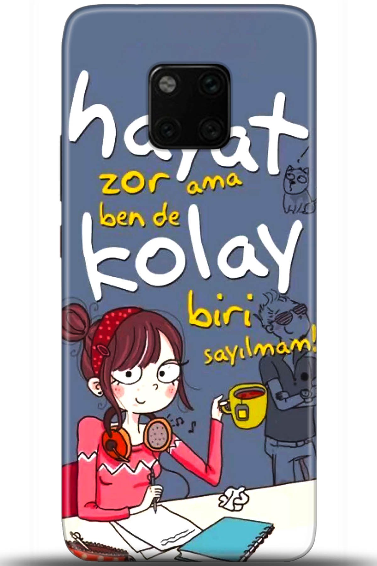 Huawei Mate 20 Pro Uyumlu Kılıf HD Baskılı Kılıf - Followed Institution 5686