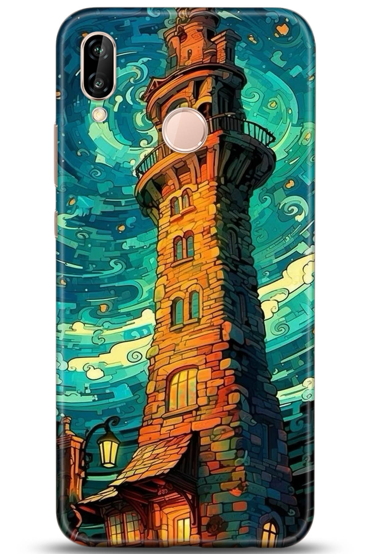 Huawei P20 Lite Uyumlu Kılıf HD Baskılı Kılıf - Followed Institution 5233