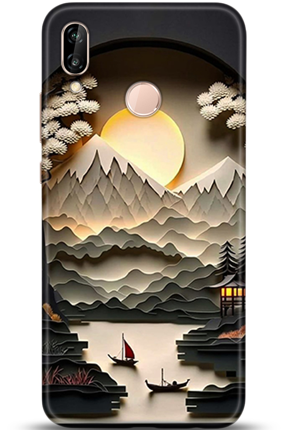 Huawei P20 Lite Uyumlu Kılıf HD Baskılı Kılıf - Followed Institution 5354