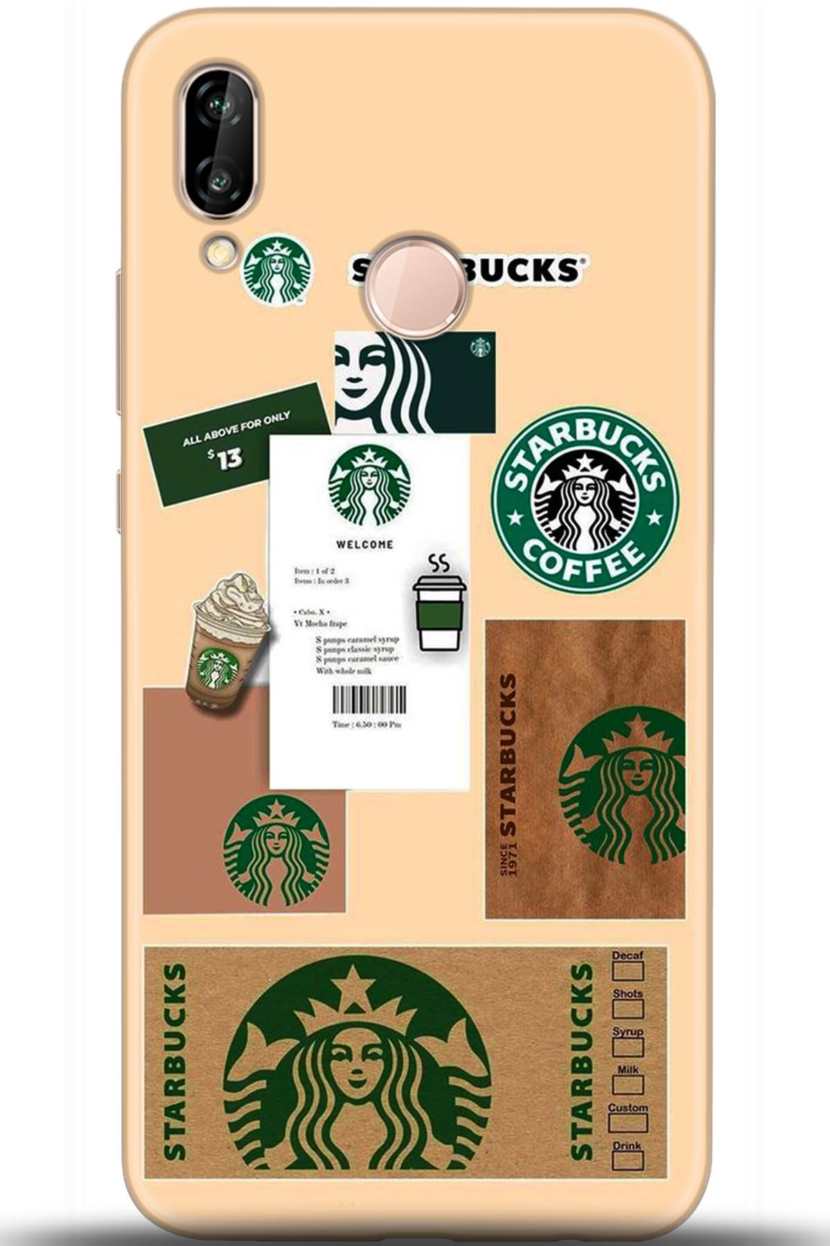 Huawei P20 Lite Uyumlu Kılıf HD Baskılı Kılıf - Followed Institution 5470