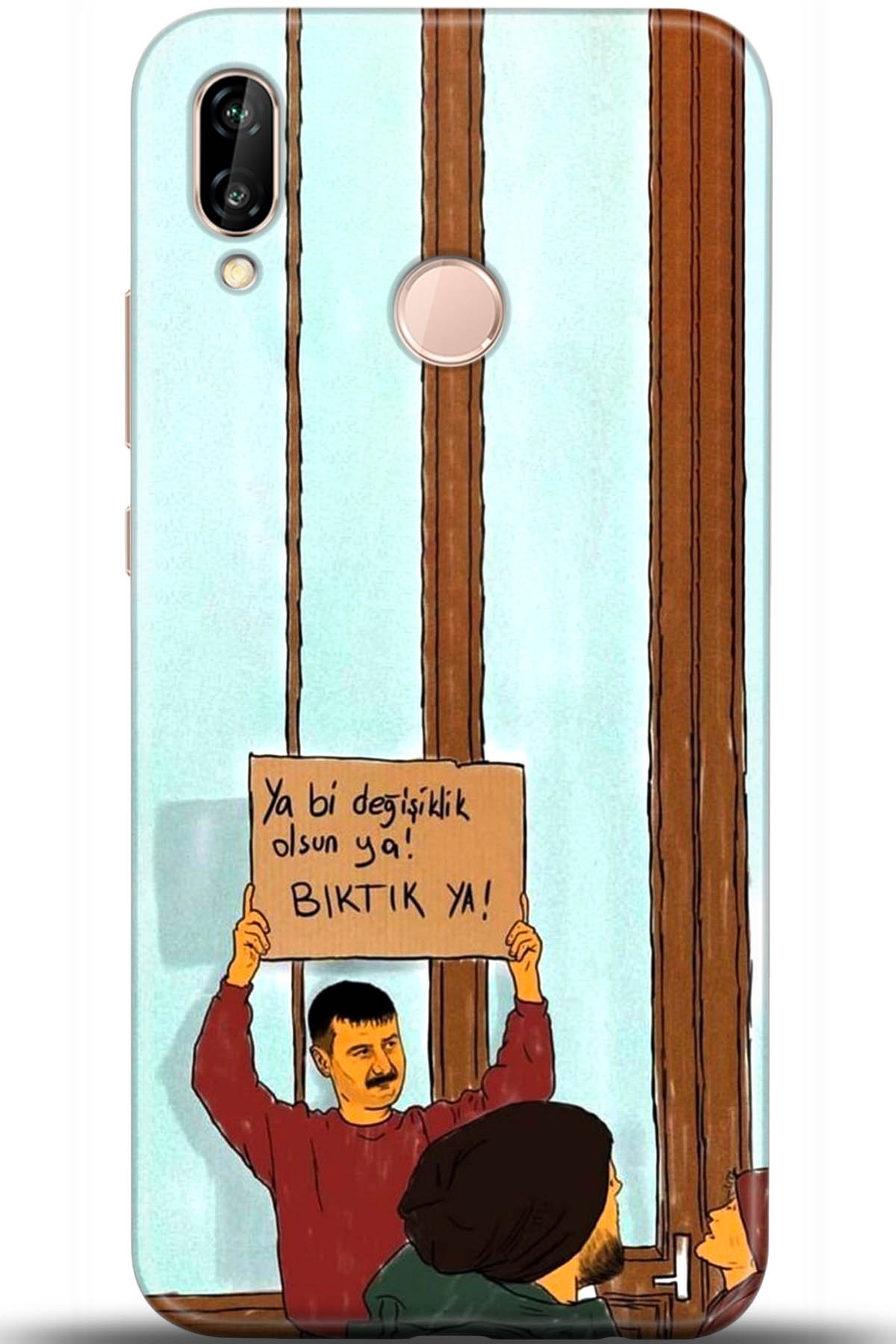 Huawei P20 Lite Uyumlu Kılıf HD Baskılı Kılıf - Followed Institution 5594