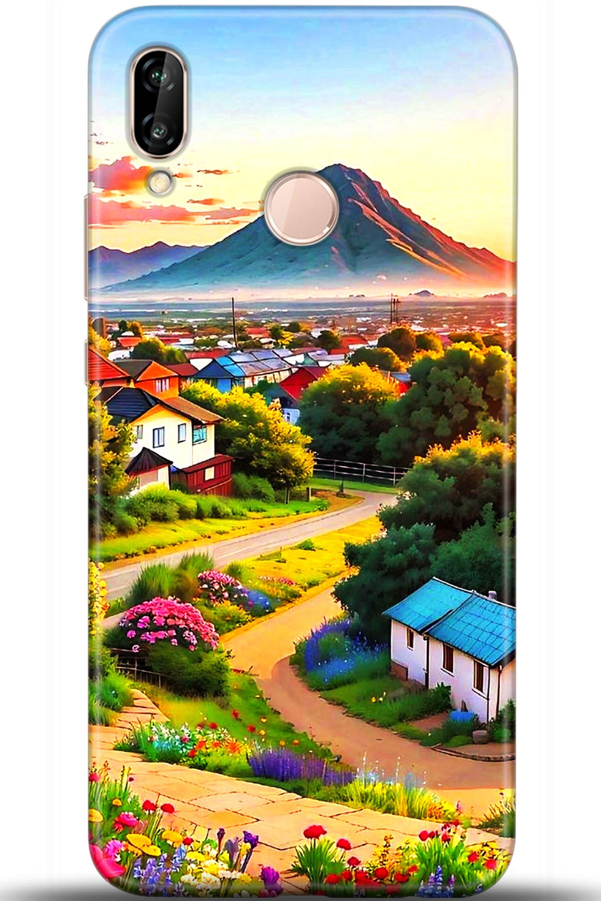 Huawei P20 Lite Uyumlu Kılıf HD Baskılı Kılıf - Followed Institution 5605