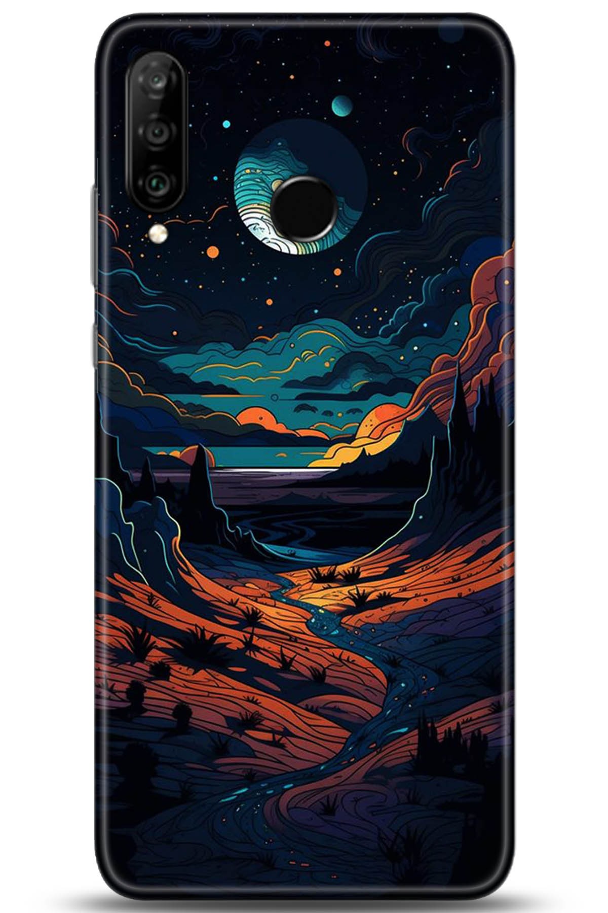 Huawei P30 Lite Uyumlu Kılıf HD Baskılı Kılıf - Followed Institution 5275