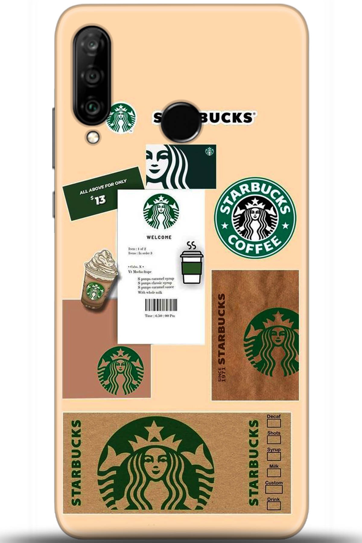 Huawei P30 Lite Uyumlu Kılıf HD Baskılı Kılıf - Followed Institution 5470