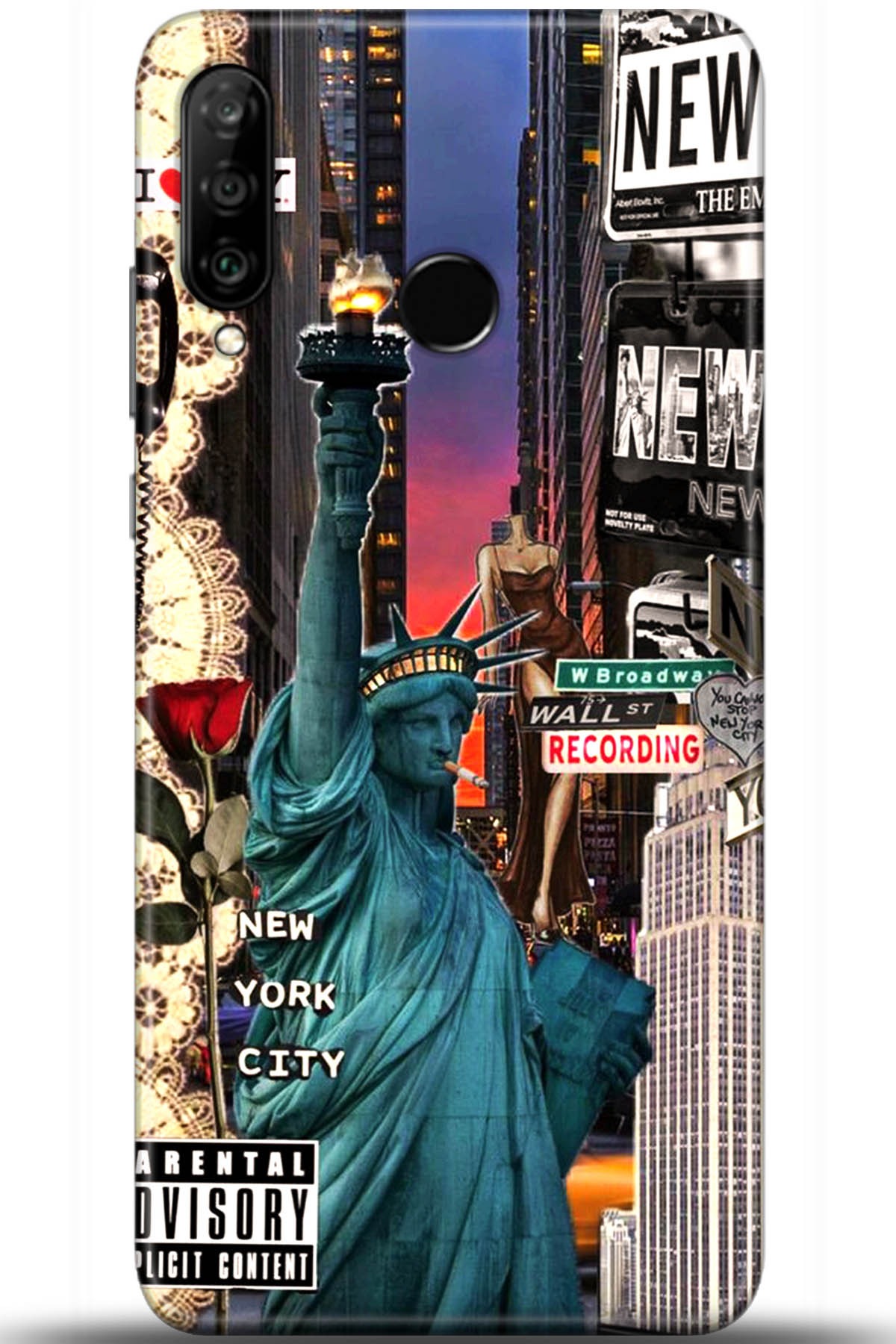 Huawei P30 Lite Uyumlu Kılıf HD Baskılı Kılıf - Followed Institution 5618