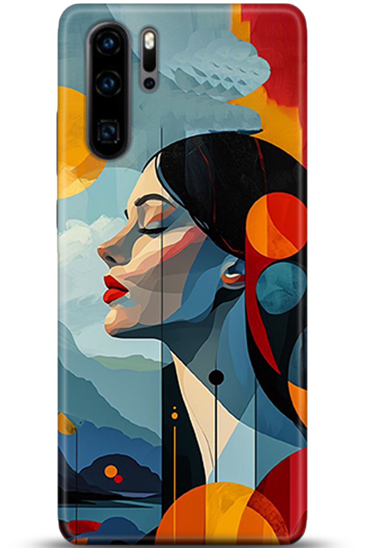 Huawei P30 Pro Uyumlu Kılıf HD Baskılı Kılıf - Followed Institution 5367