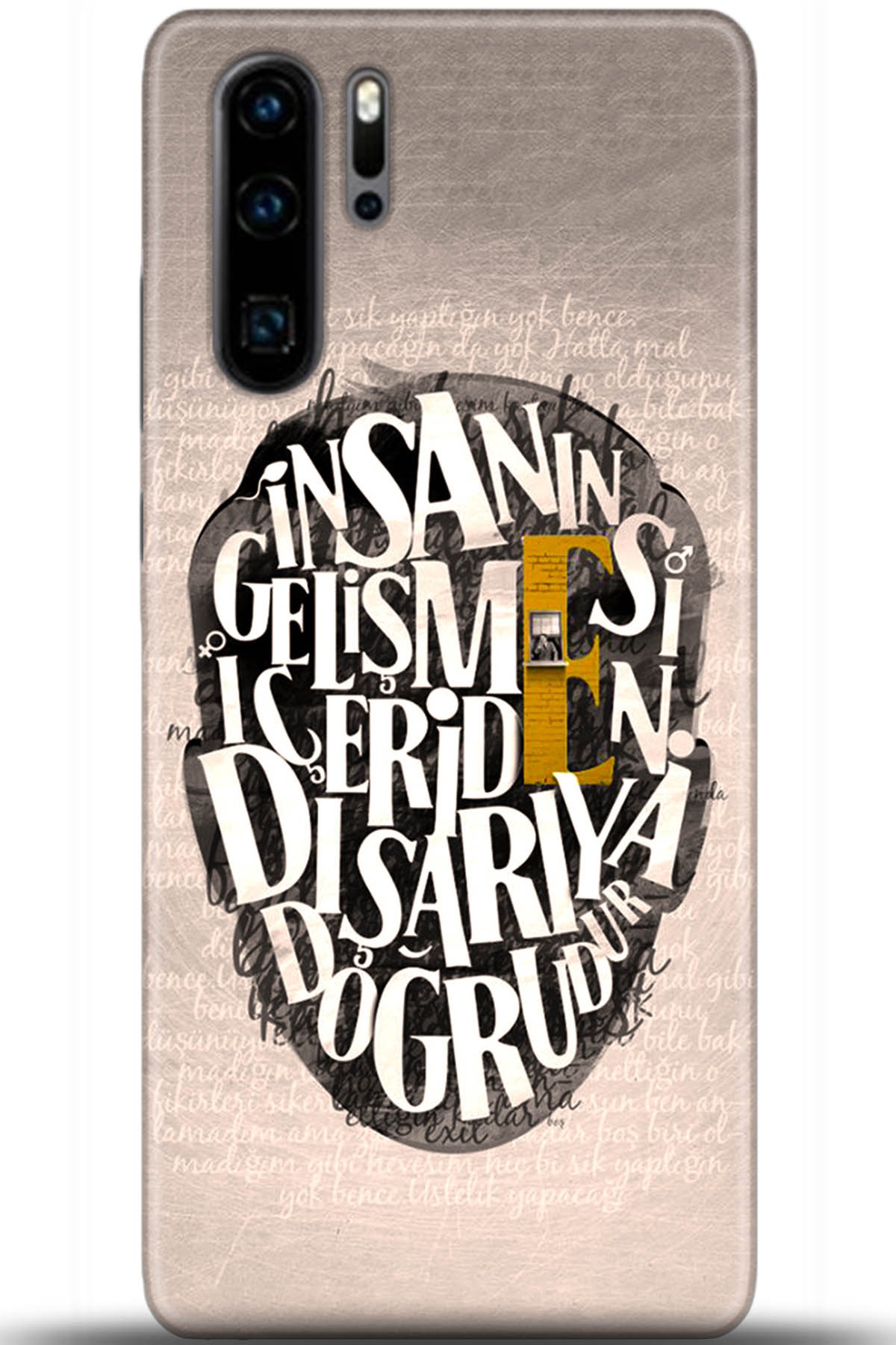 Huawei P30 Pro Uyumlu Kılıf HD Baskılı Kılıf - Followed Institution 5587