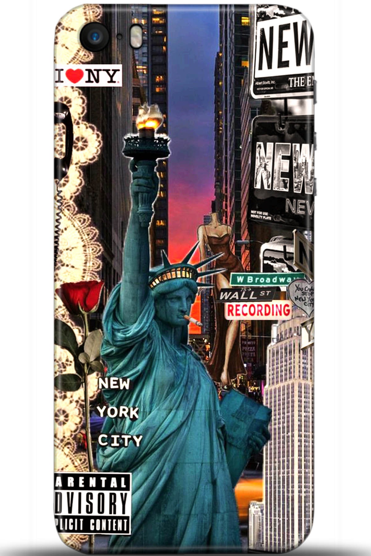 Apple iPhone 5S Uyumlu Kılıf HD Baskılı Kılıf - Followed Institution 5618