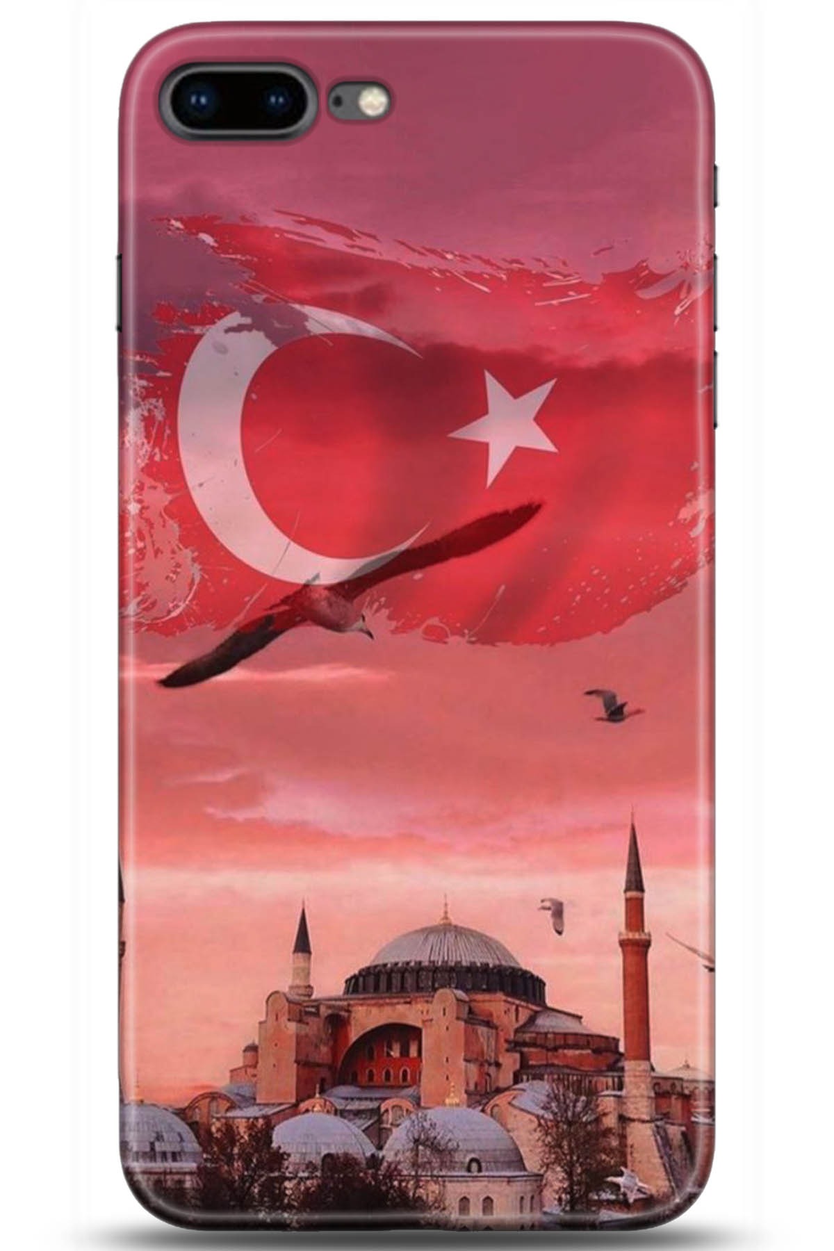 Apple iPhone 8 Plus Uyumlu Kılıf HD Baskılı Kılıf - Followed Institution 5179