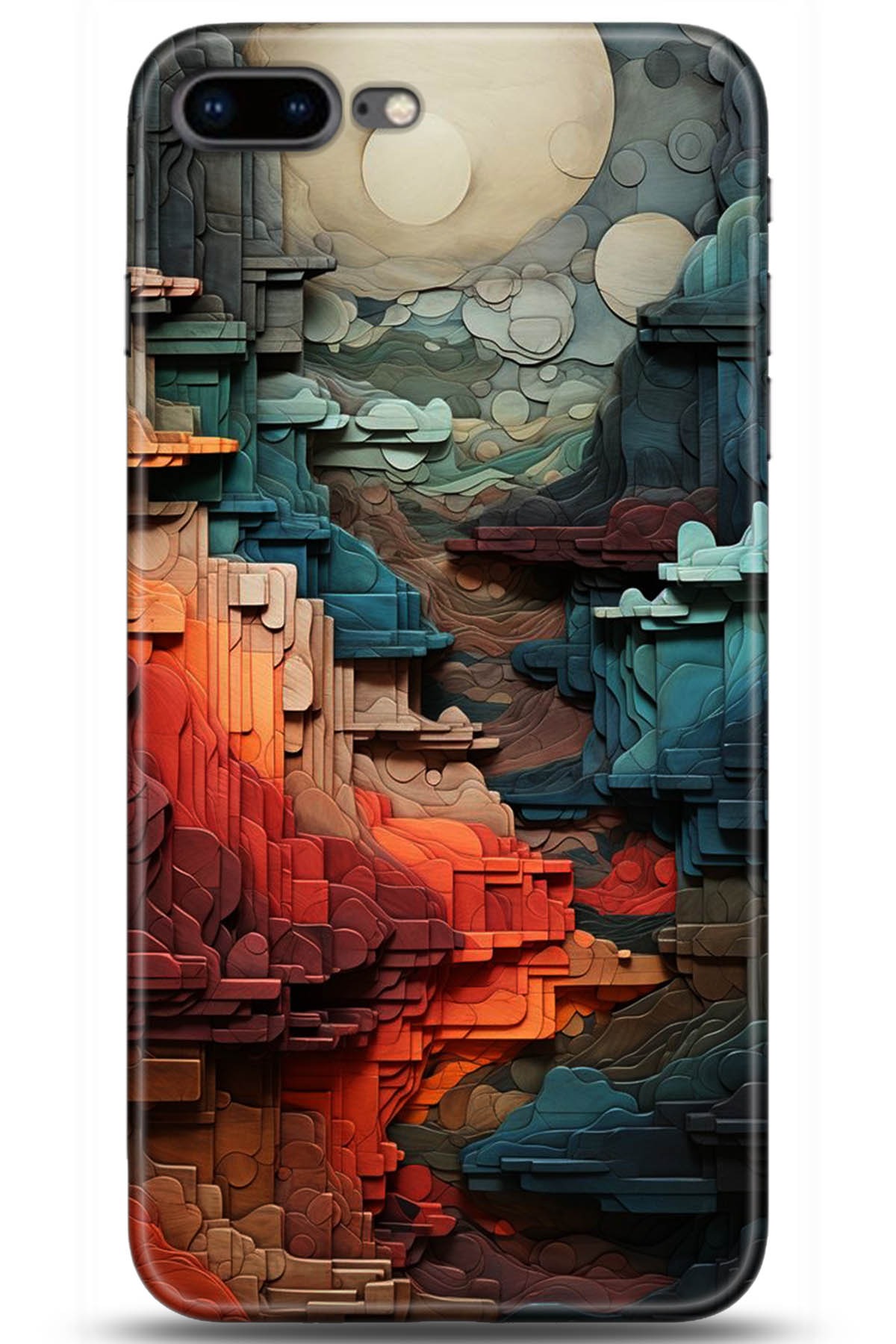 Apple iPhone 8 Plus Uyumlu Kılıf HD Baskılı Kılıf - Followed Institution 5218