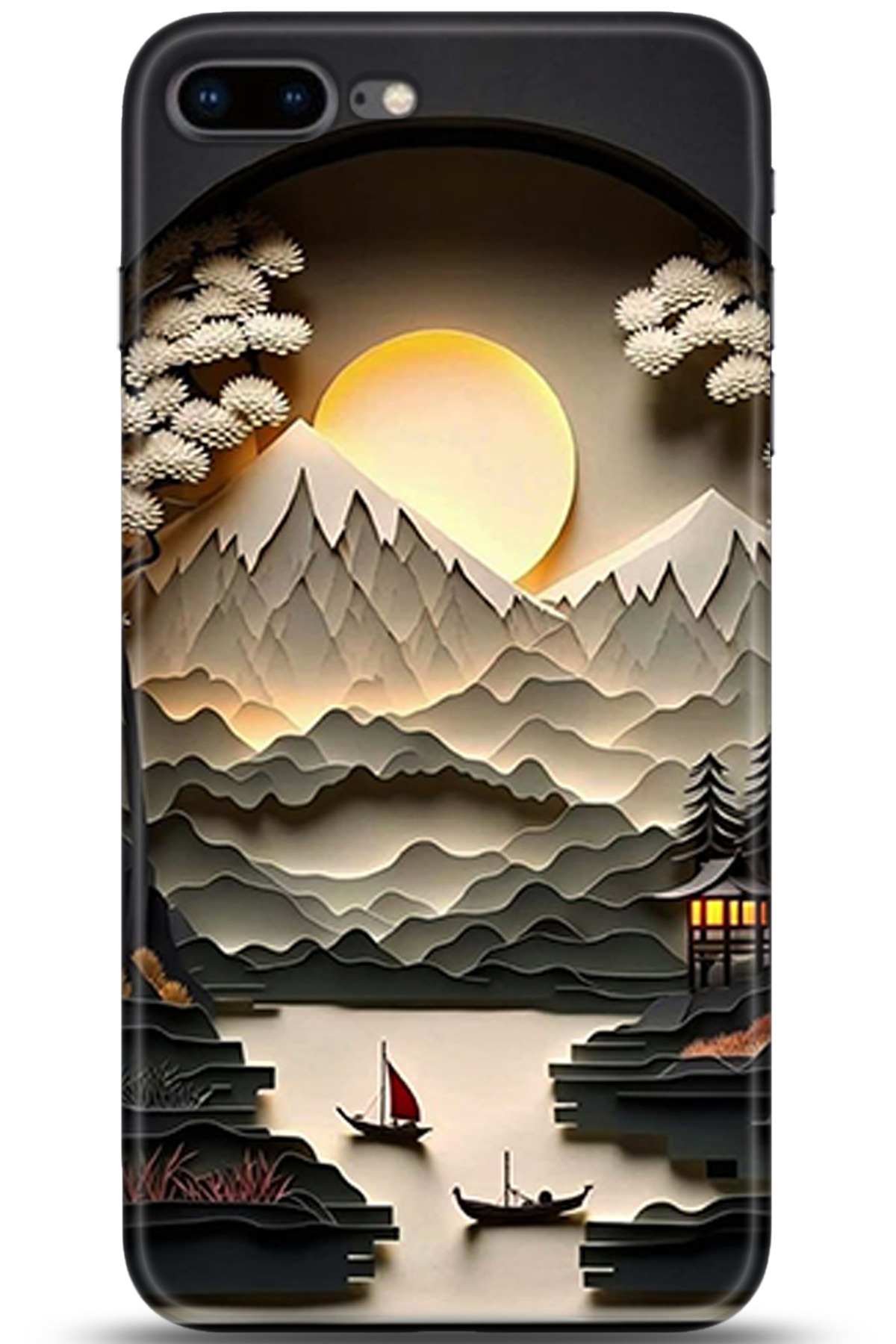 Apple iPhone 8 Plus Uyumlu Kılıf HD Baskılı Kılıf - Followed Institution 5354