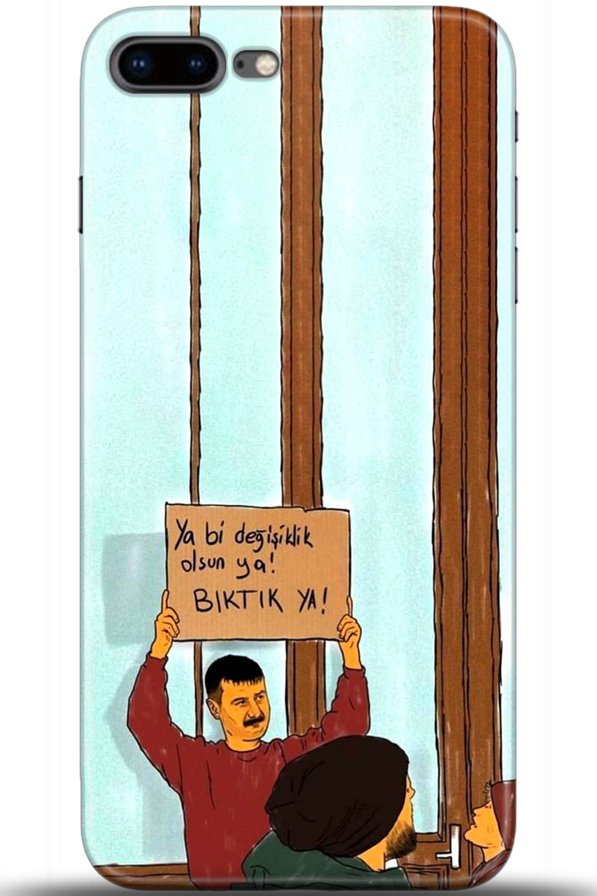 Apple iPhone 8 Plus Uyumlu Kılıf HD Baskılı Kılıf - Followed Institution 5594