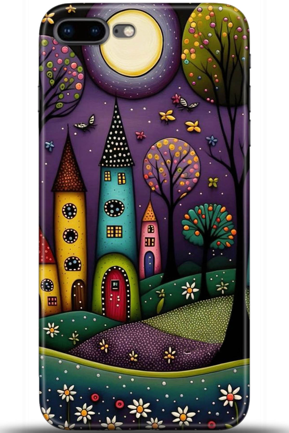 Apple iPhone 8 Plus Uyumlu Kılıf HD Baskılı Kılıf - Followed Institution 5704