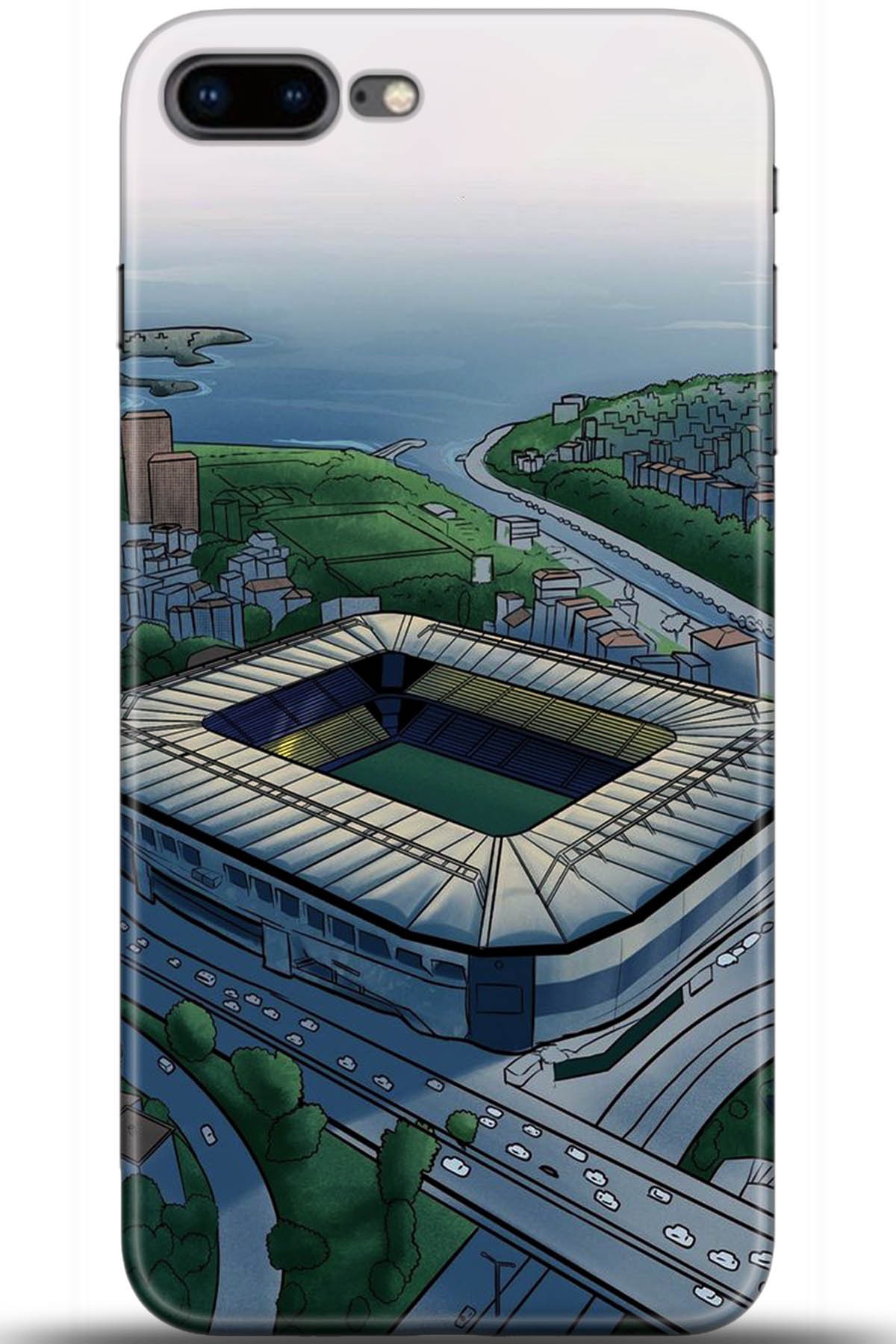 Apple iPhone 8 Plus Uyumlu Kılıf HD Baskılı Kılıf - Followed Institution 5715