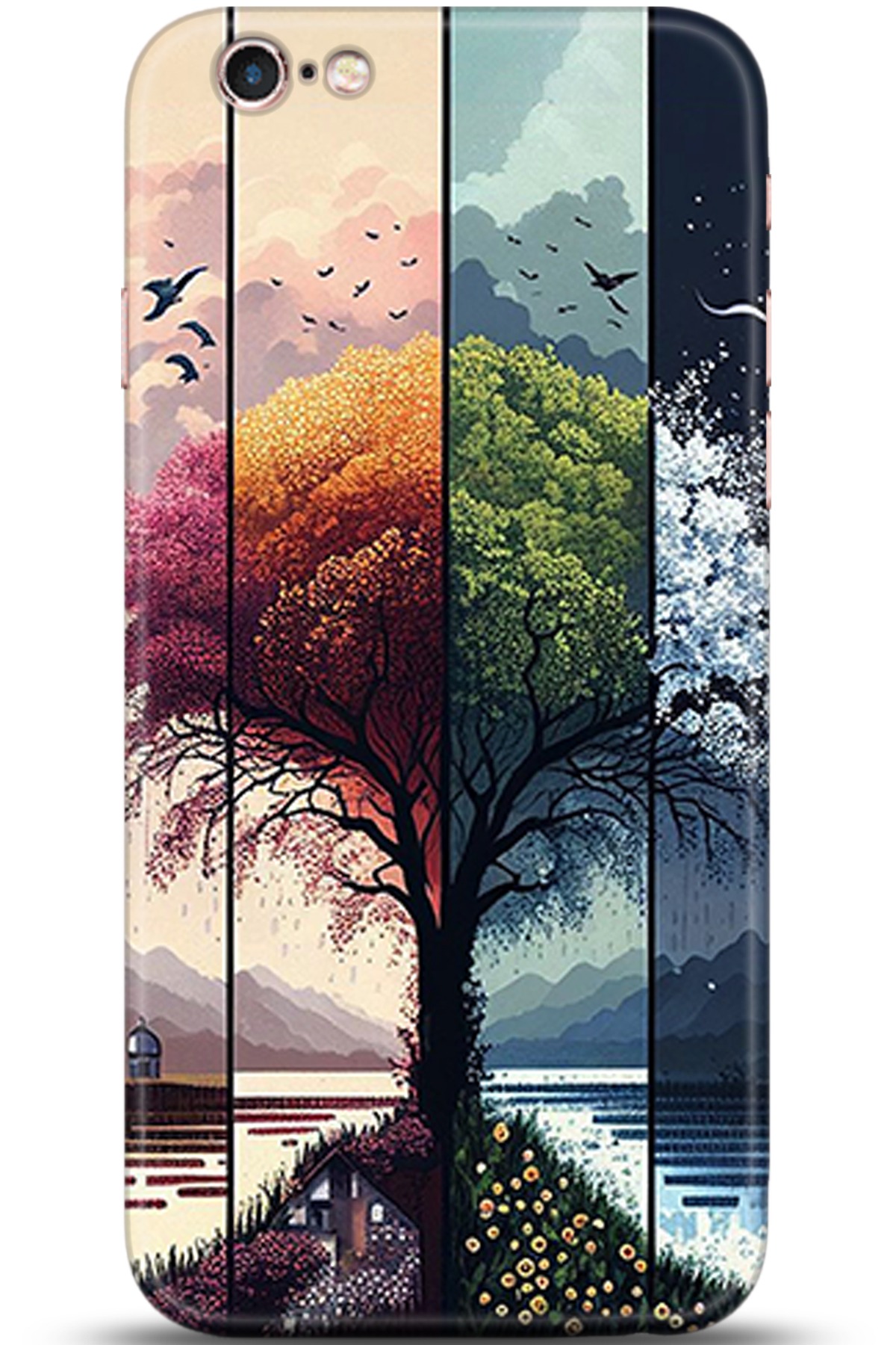 Apple iPhone 6S Uyumlu Kılıf HD Baskılı Kılıf - Followed Institution 5369