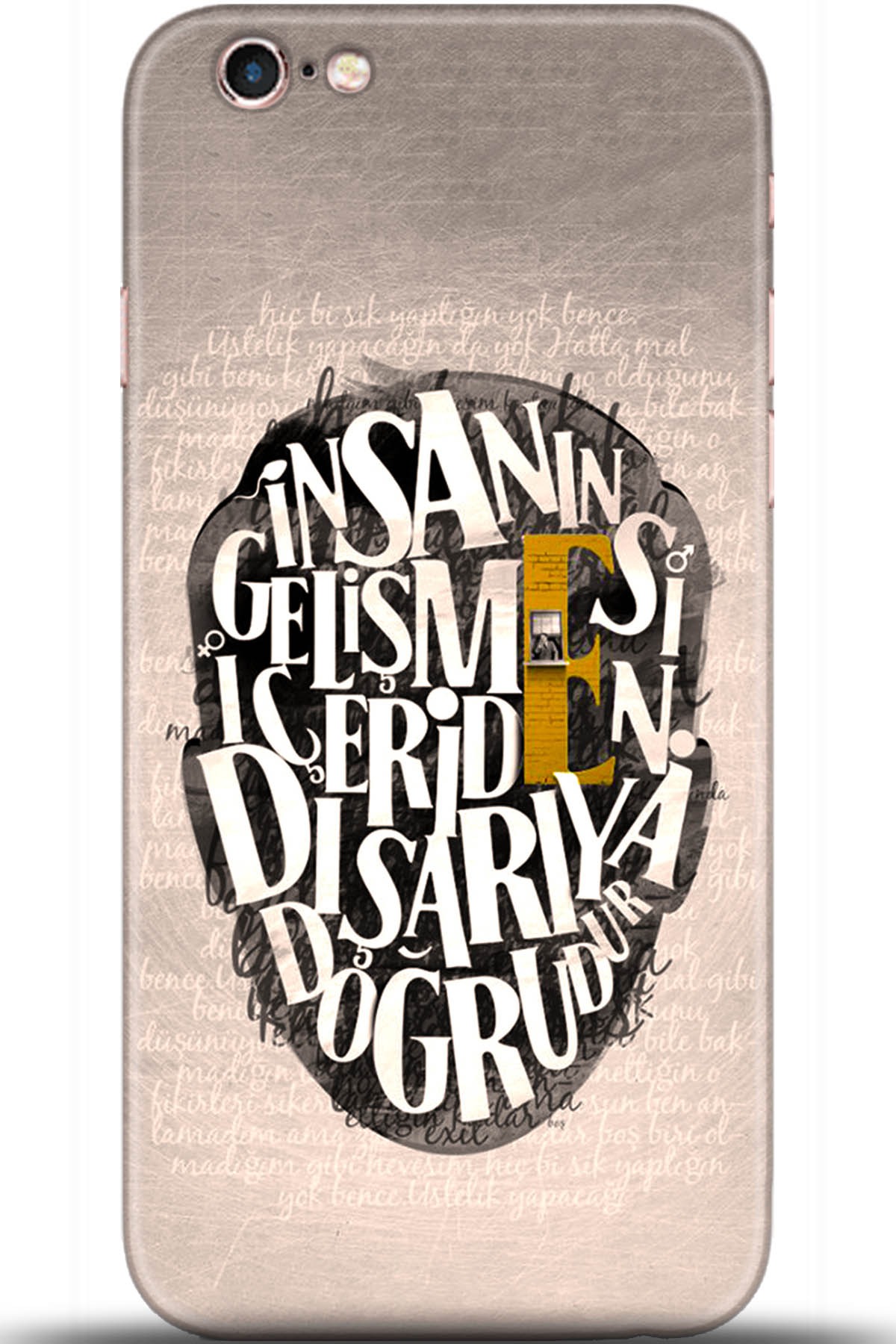 Apple iPhone 6S Uyumlu Kılıf HD Baskılı Kılıf - Followed Institution 5587