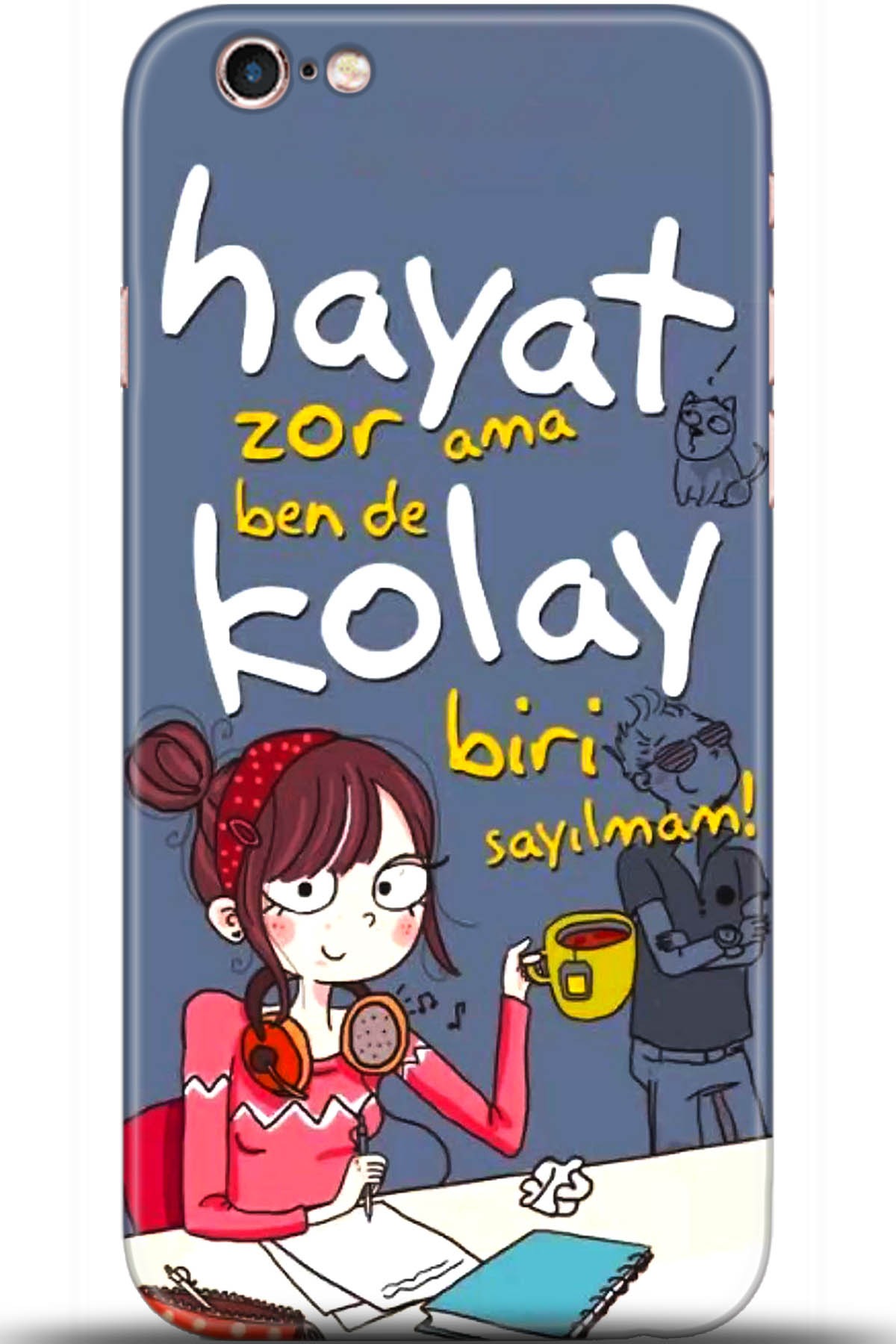 Apple iPhone 6S Uyumlu Kılıf HD Baskılı Kılıf - Followed Institution 5686