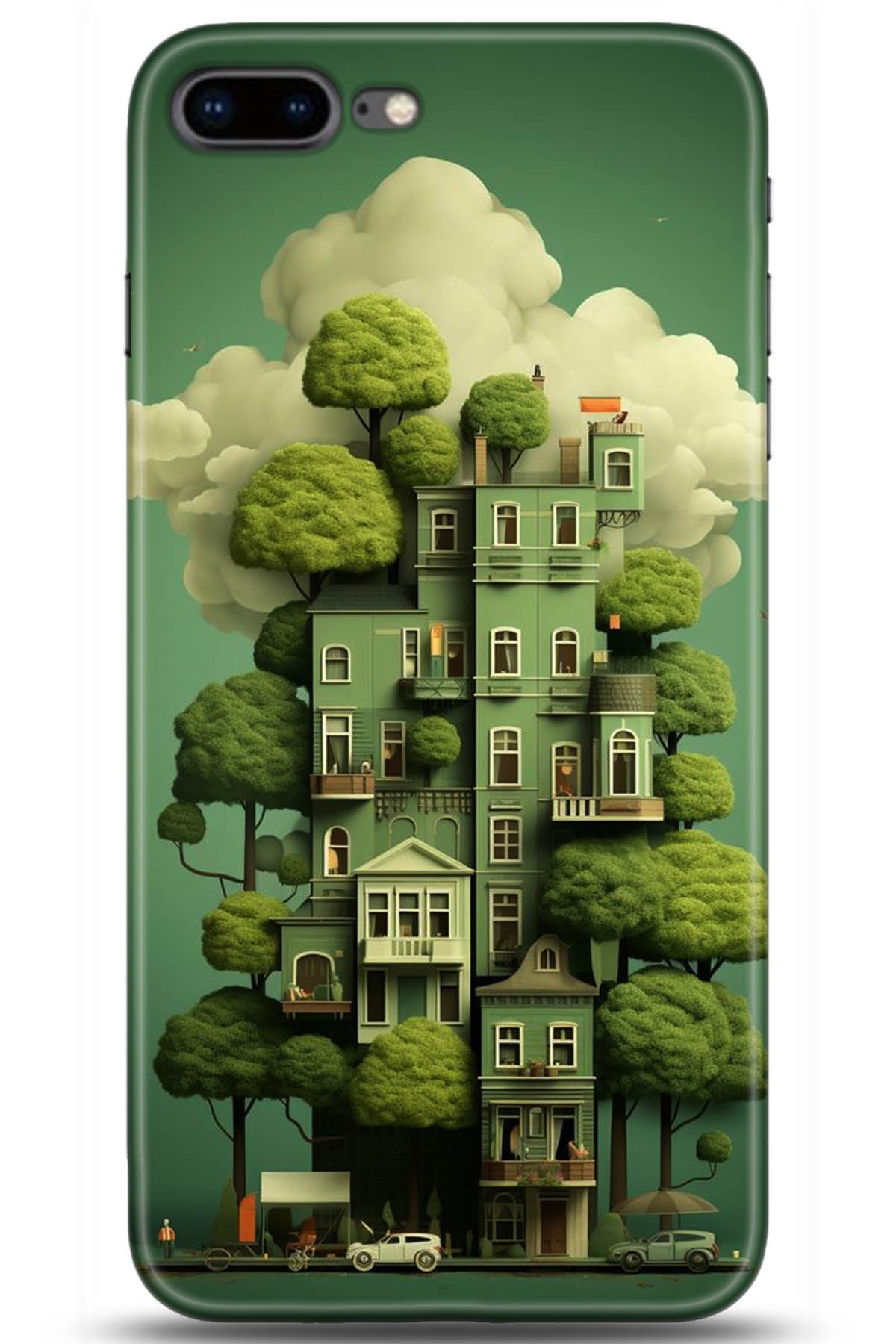 Apple iPhone 7 Plus Uyumlu Kılıf HD Baskılı Kılıf - Followed Institution 5273