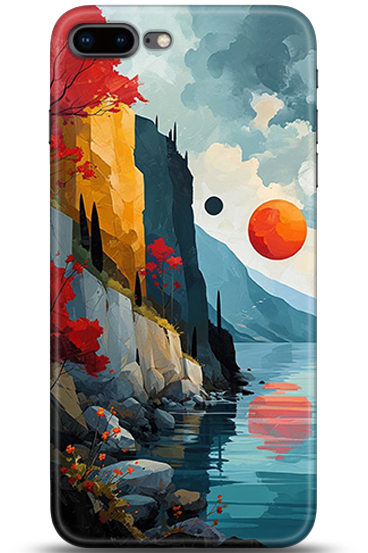 Apple iPhone 7 Plus Uyumlu Kılıf HD Baskılı Kılıf - Followed Institution 5368