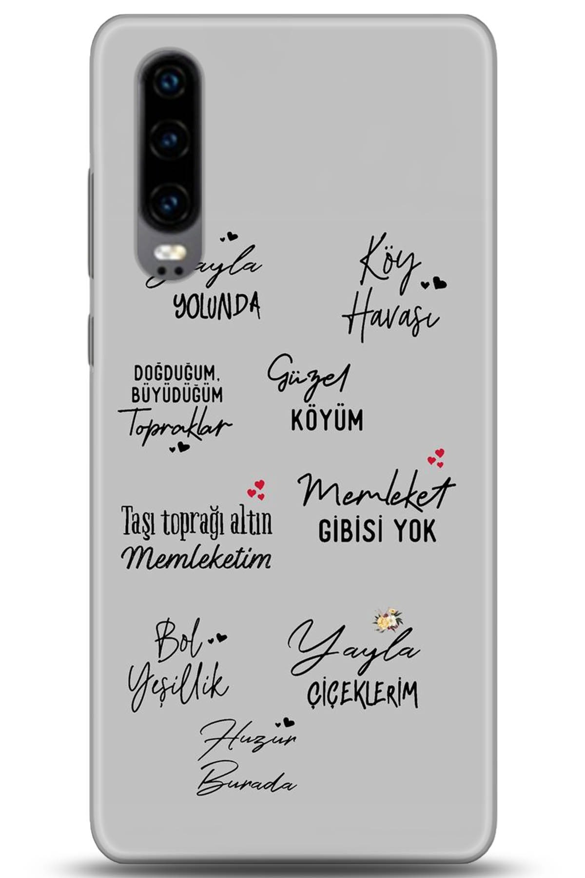 Huawei P30 Uyumlu Kılıf HD Baskılı Kılıf - Followed Institution 5210