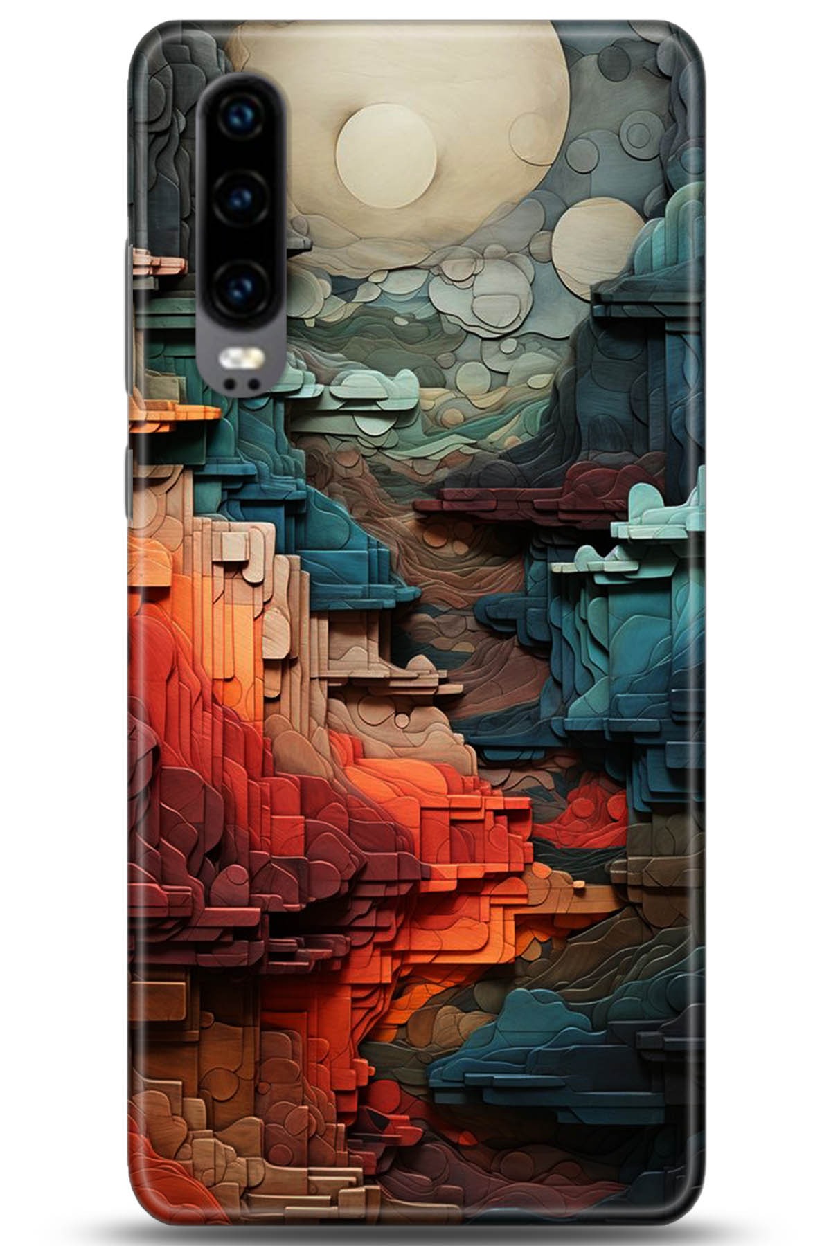 Huawei P30 Uyumlu Kılıf HD Baskılı Kılıf - Followed Institution 5218