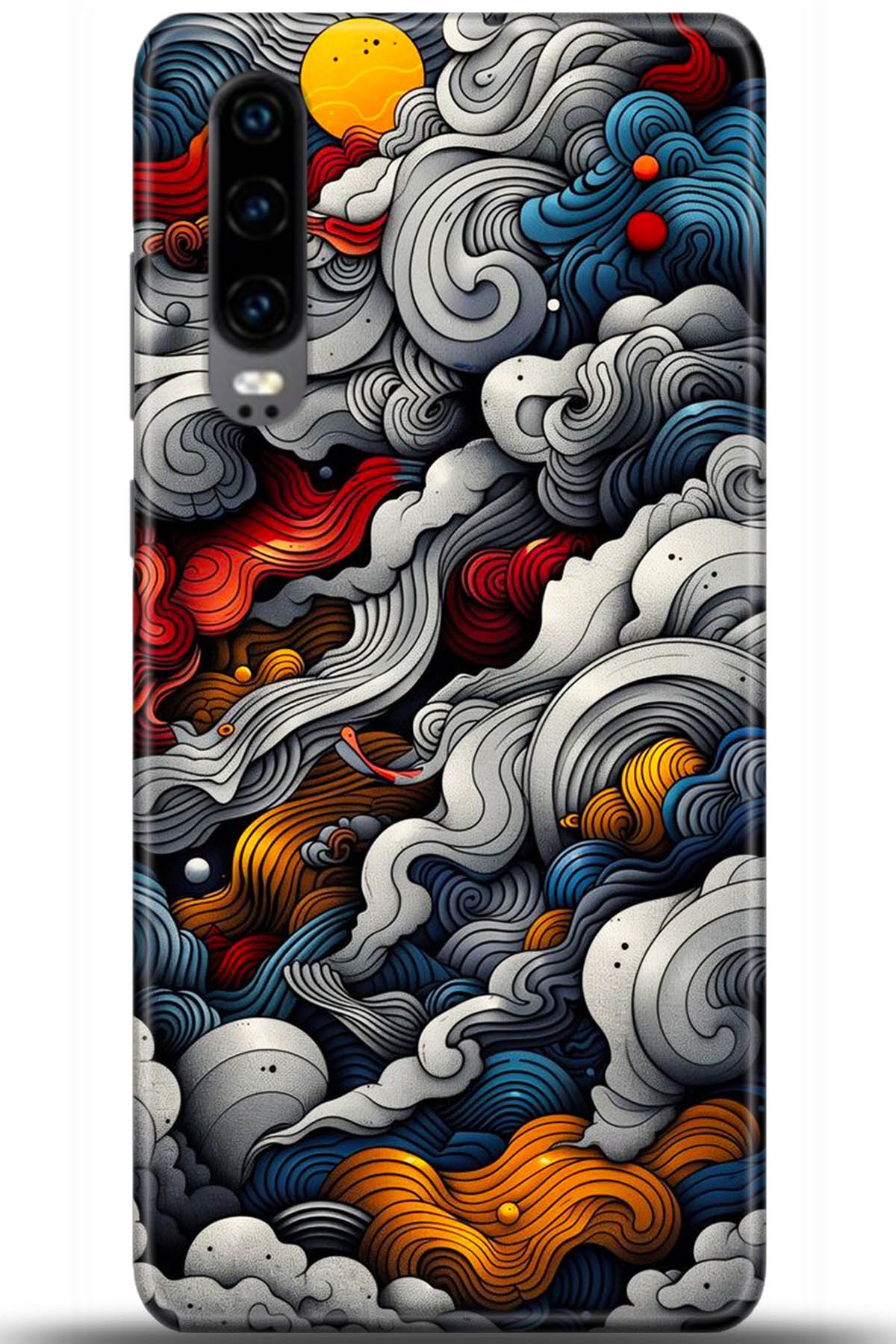 Huawei P30 Uyumlu Kılıf HD Baskılı Kılıf - Followed Institution 5436