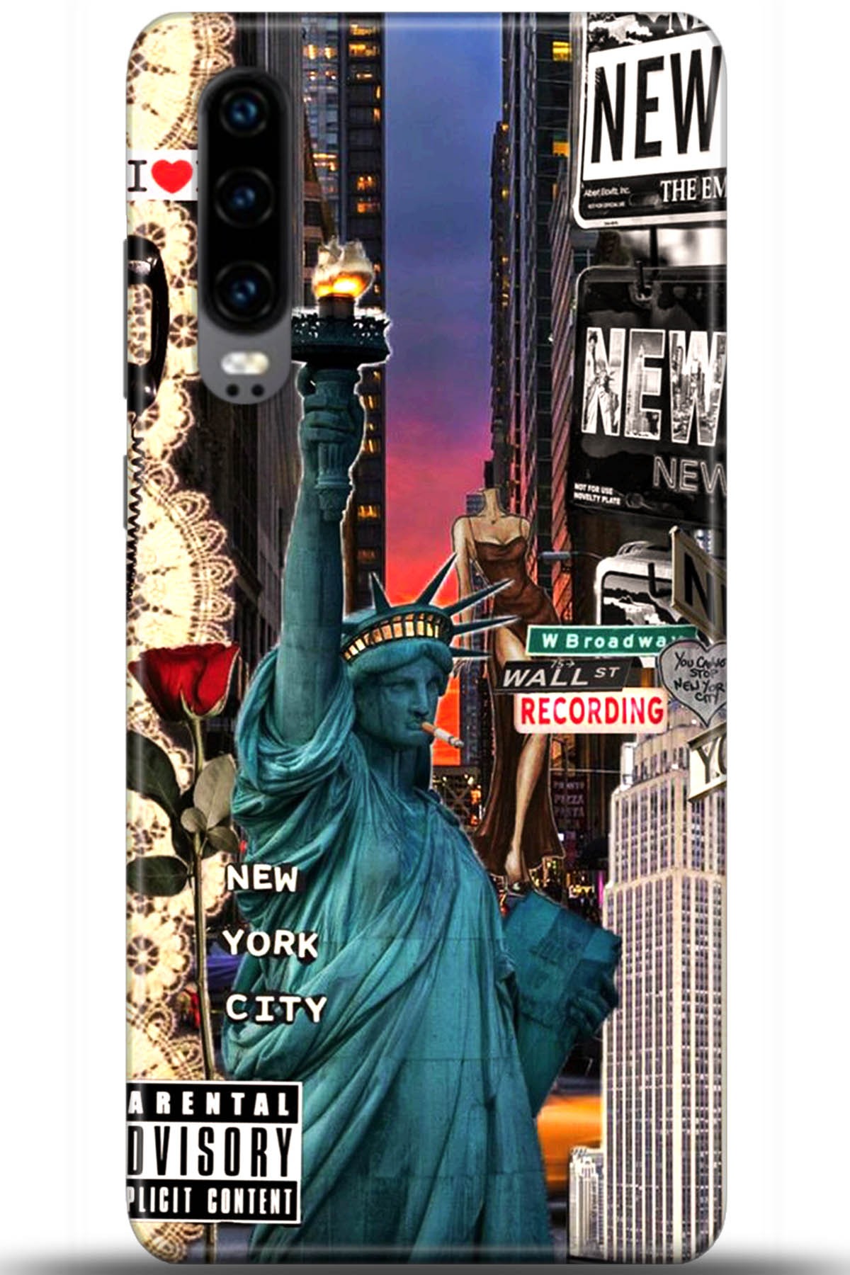 Huawei P30 Uyumlu Kılıf HD Baskılı Kılıf - Followed Institution 5618