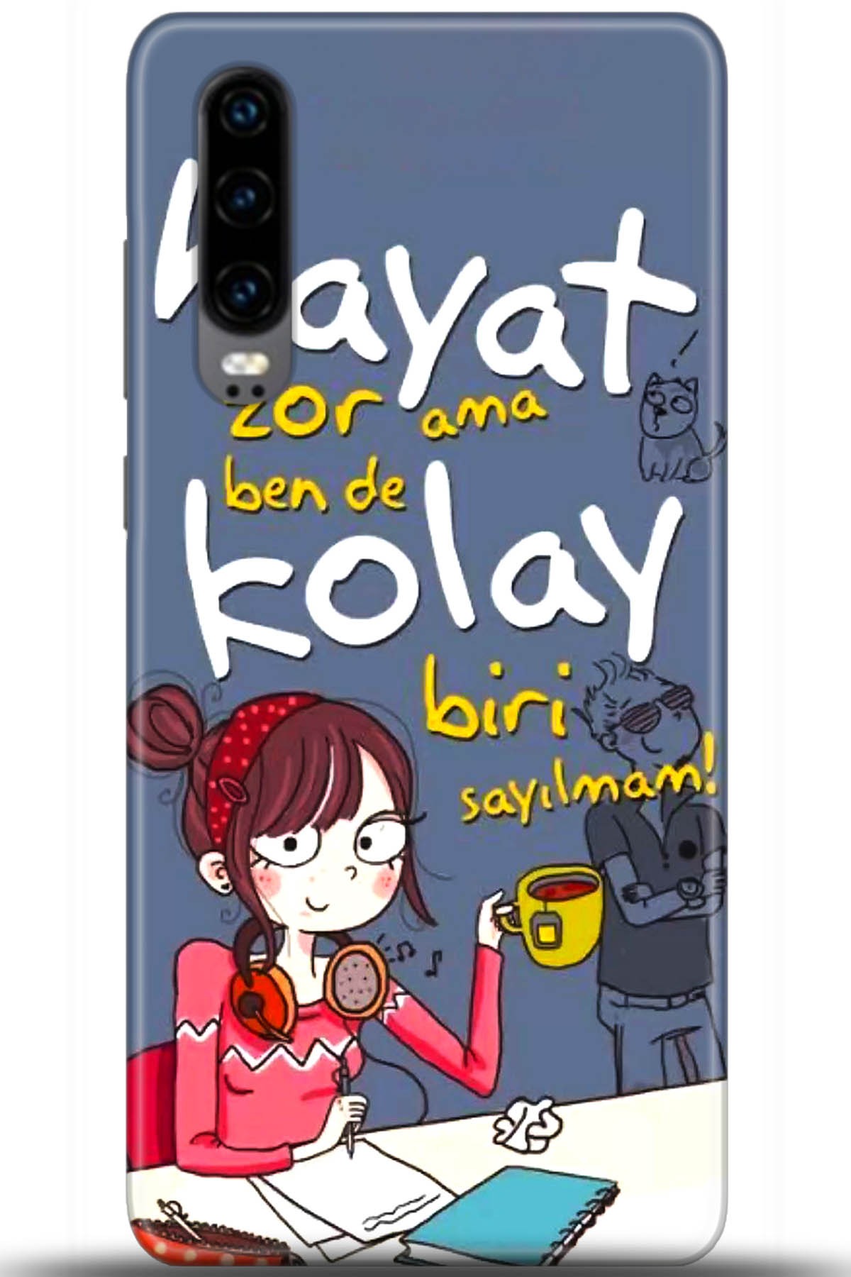 Huawei P30 Uyumlu Kılıf HD Baskılı Kılıf - Followed Institution 5686