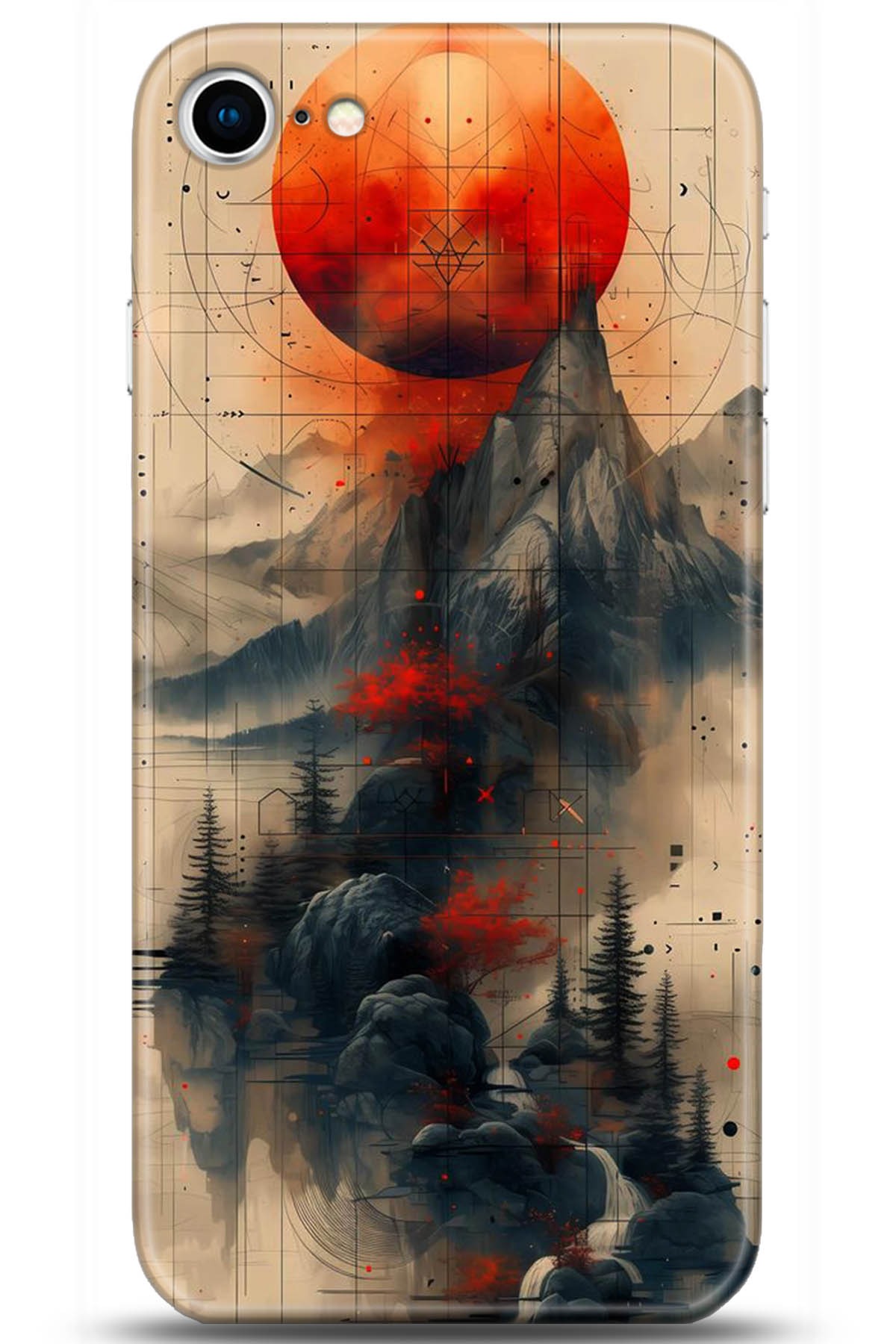 Apple iPhone 8 Uyumlu Kılıf HD Baskılı Kılıf - Followed Institution 5244