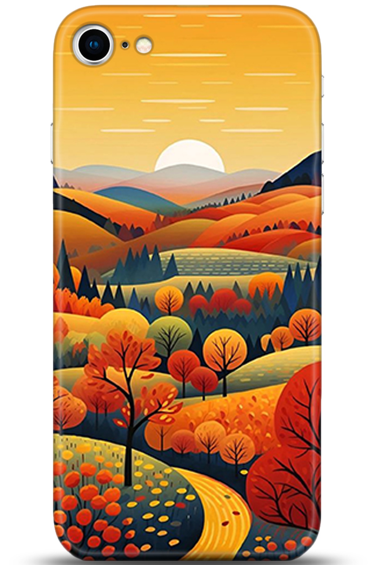 Apple iPhone 8 Uyumlu Kılıf HD Baskılı Kılıf - Followed Institution 5356