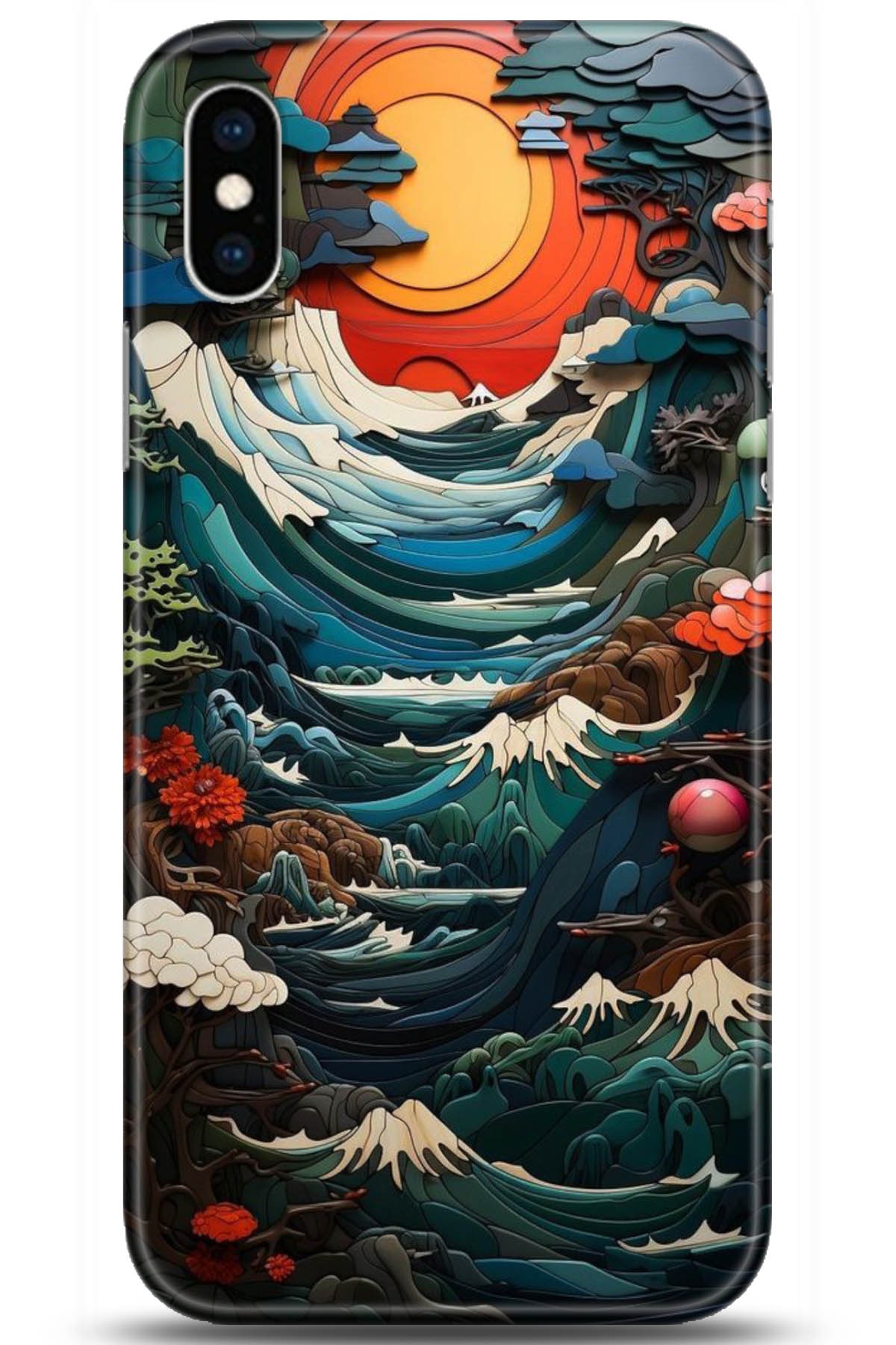 Apple iPhone X Uyumlu Kılıf HD Baskılı Kılıf - Followed Institution 5009