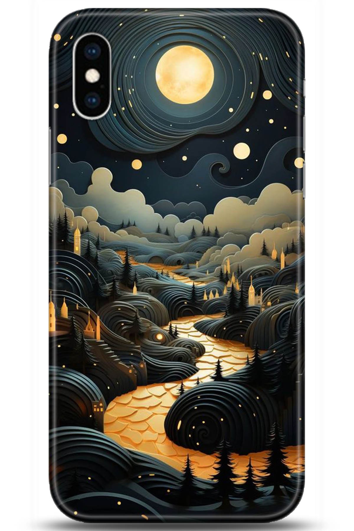 Apple iPhone X Uyumlu Kılıf HD Baskılı Kılıf - Followed Institution 5268