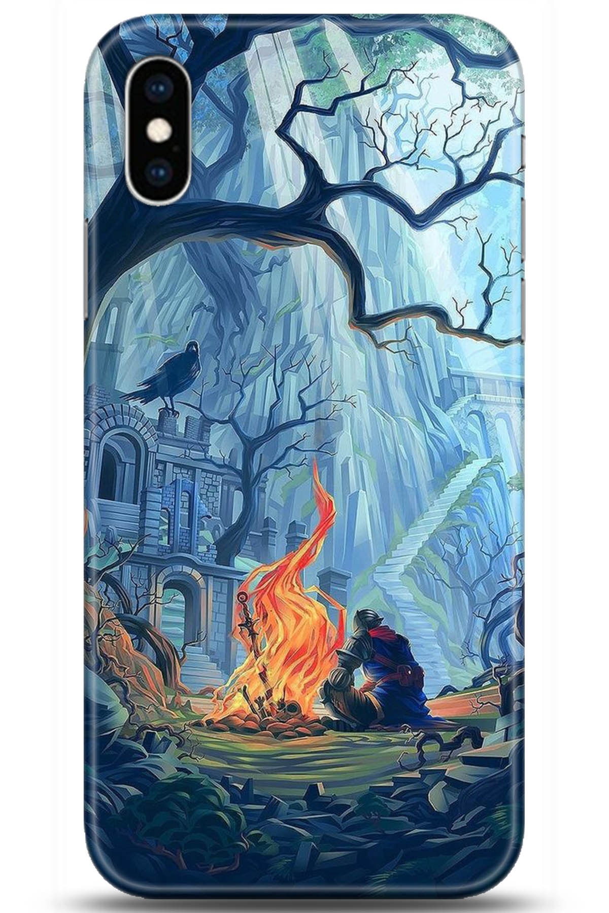 Apple iPhone X Uyumlu Kılıf HD Baskılı Kılıf - Followed Institution 5308