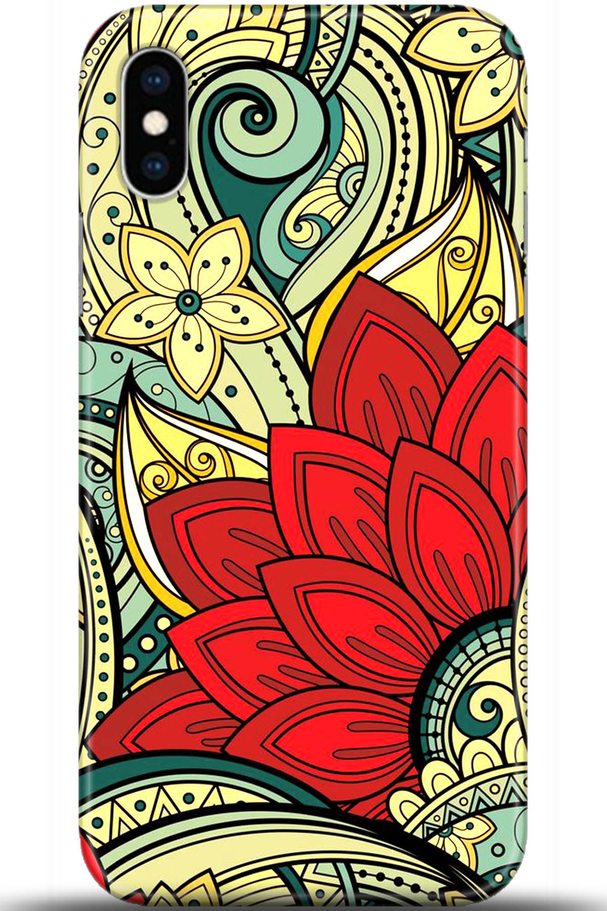 Apple iPhone X Uyumlu Kılıf HD Baskılı Kılıf - Followed Institution 5534