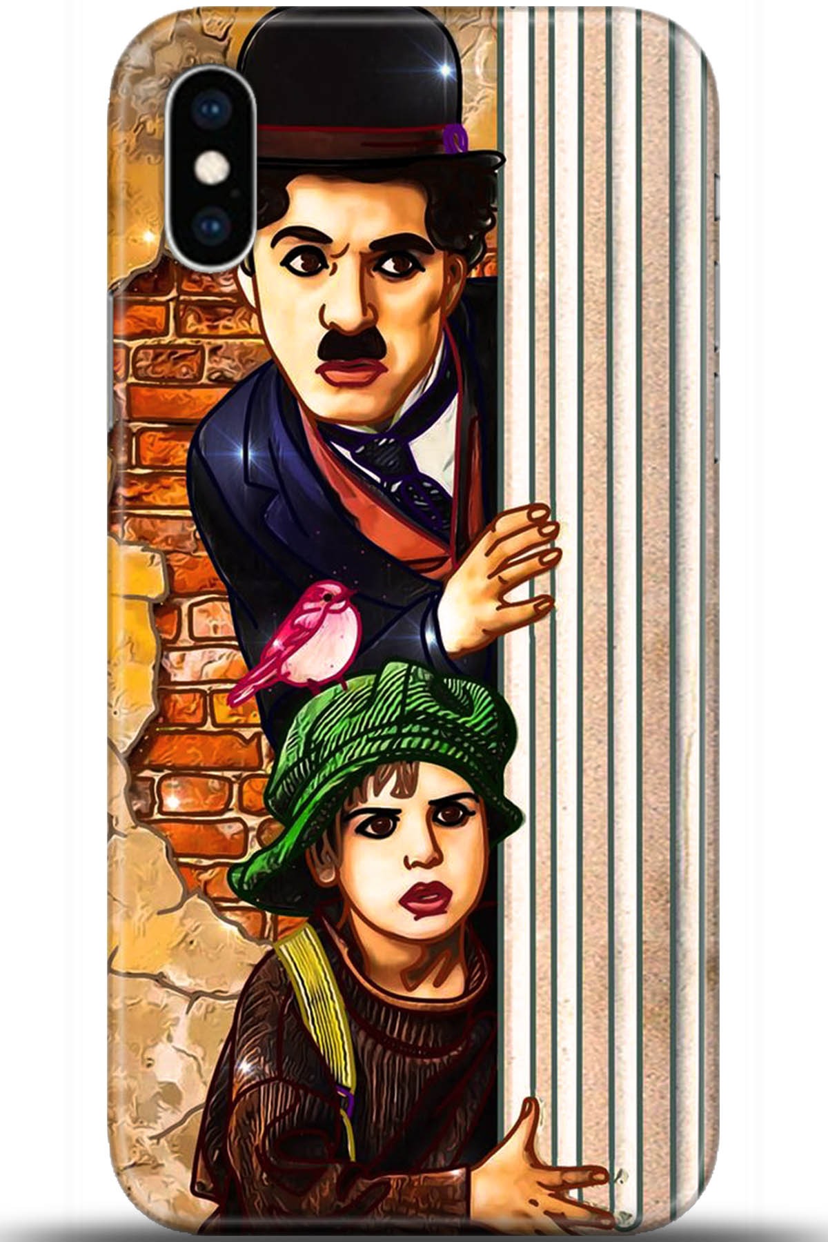 Apple iPhone X Uyumlu Kılıf HD Baskılı Kılıf - Followed Institution 5694