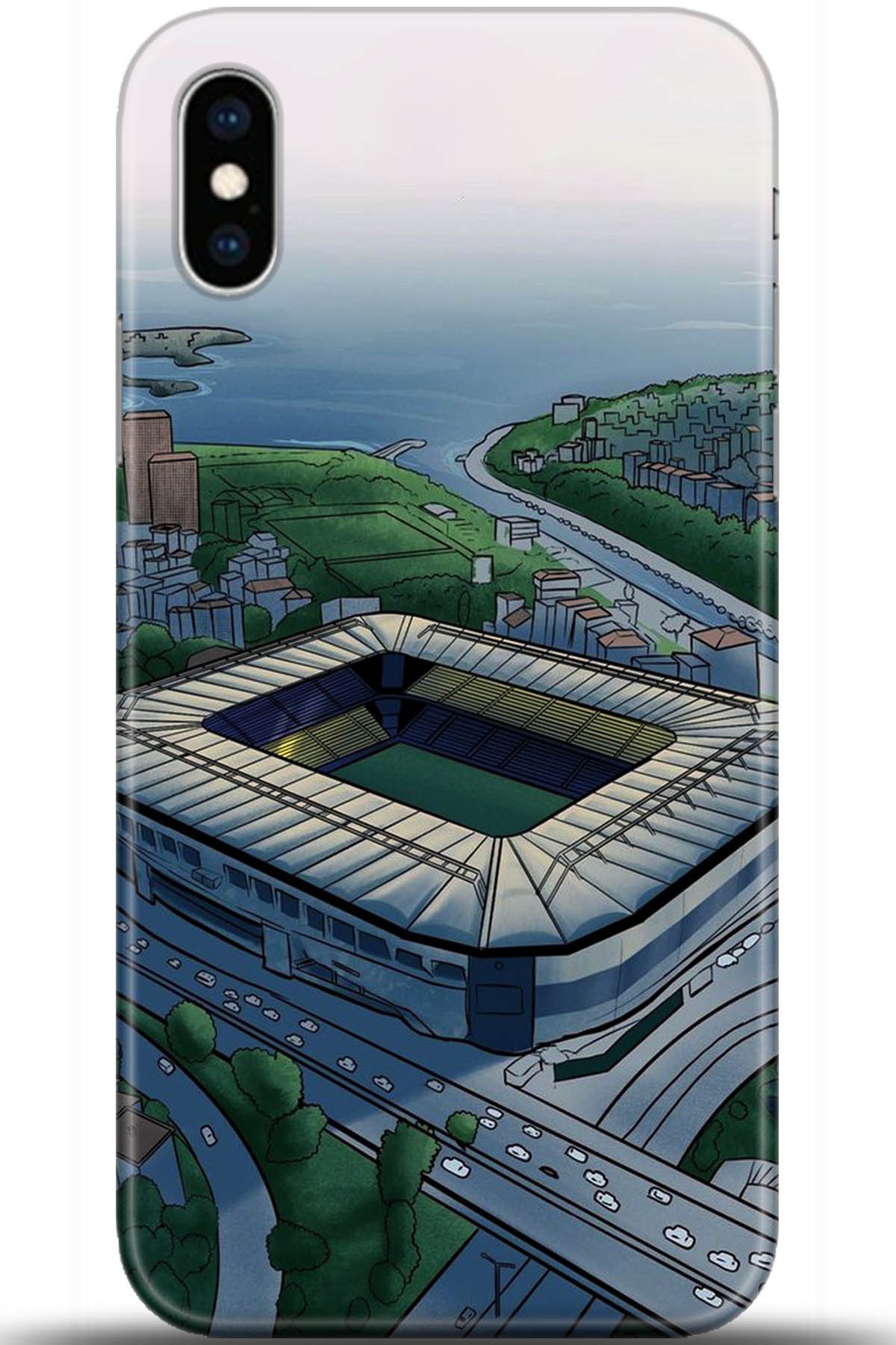 Apple iPhone X Uyumlu Kılıf HD Baskılı Kılıf - Followed Institution 5715