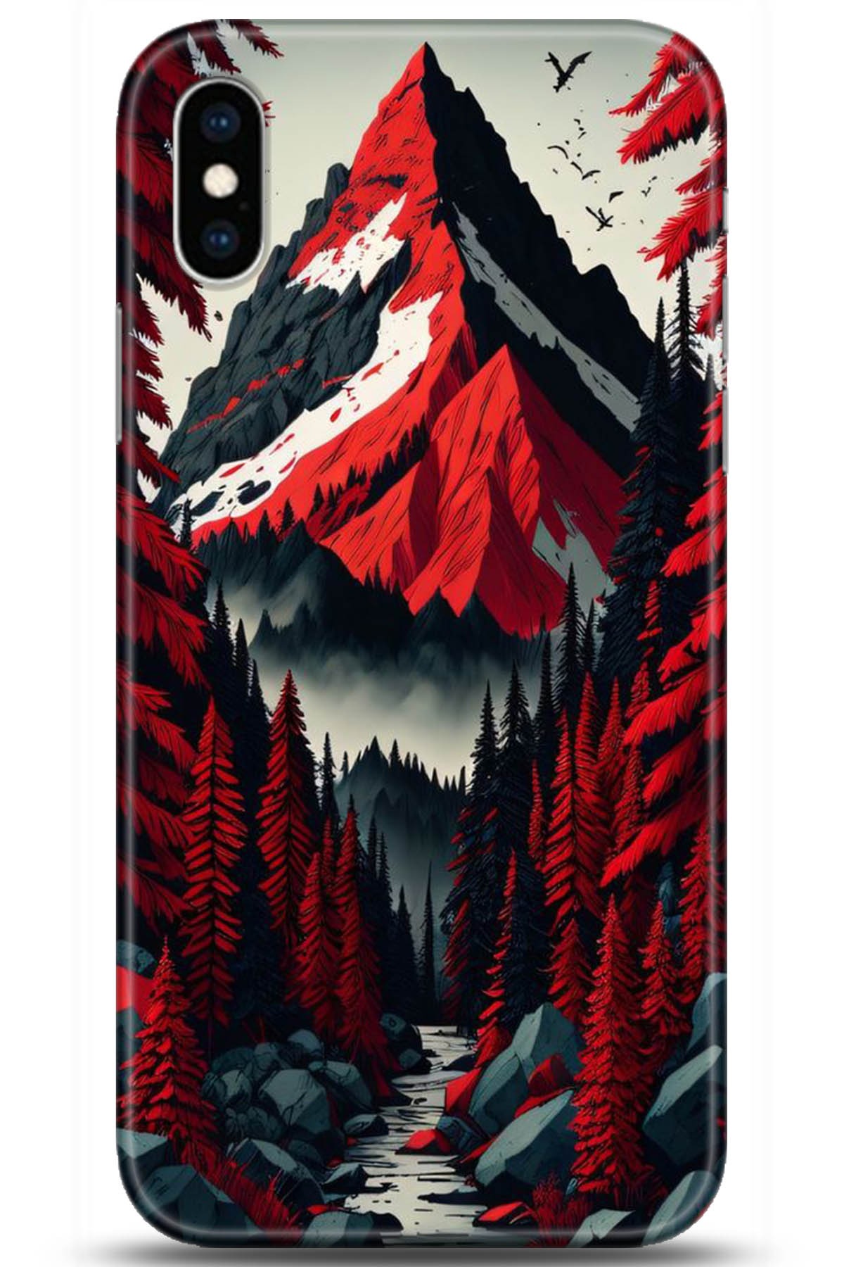 Apple iPhone XS Uyumlu Kılıf HD Baskılı Kılıf - Followed Institution 5196