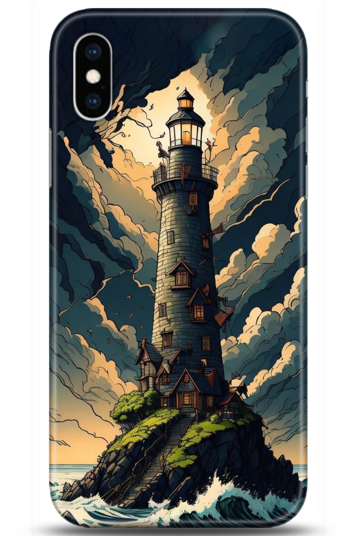 Apple iPhone XS Uyumlu Kılıf HD Baskılı Kılıf - Followed Institution 5236