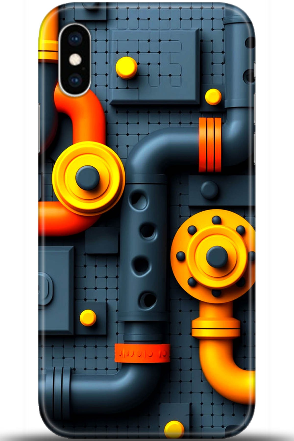 Apple iPhone XS Uyumlu Kılıf HD Baskılı Kılıf - Followed Institution 5466