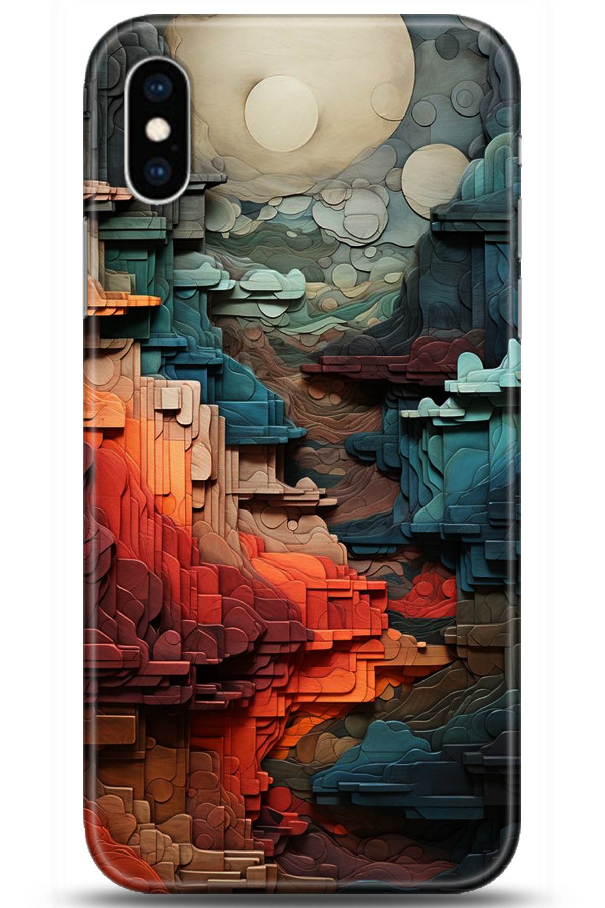 Apple iPhone XS Max Uyumlu Kılıf HD Baskılı Kılıf - Followed Institution 5218