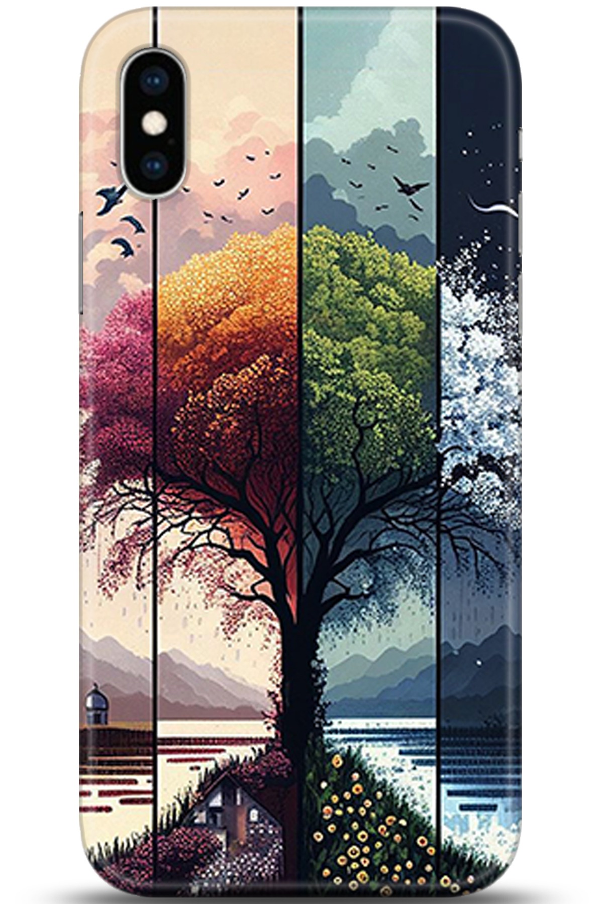 Apple iPhone XS Max Uyumlu Kılıf HD Baskılı Kılıf - Followed Institution 5369