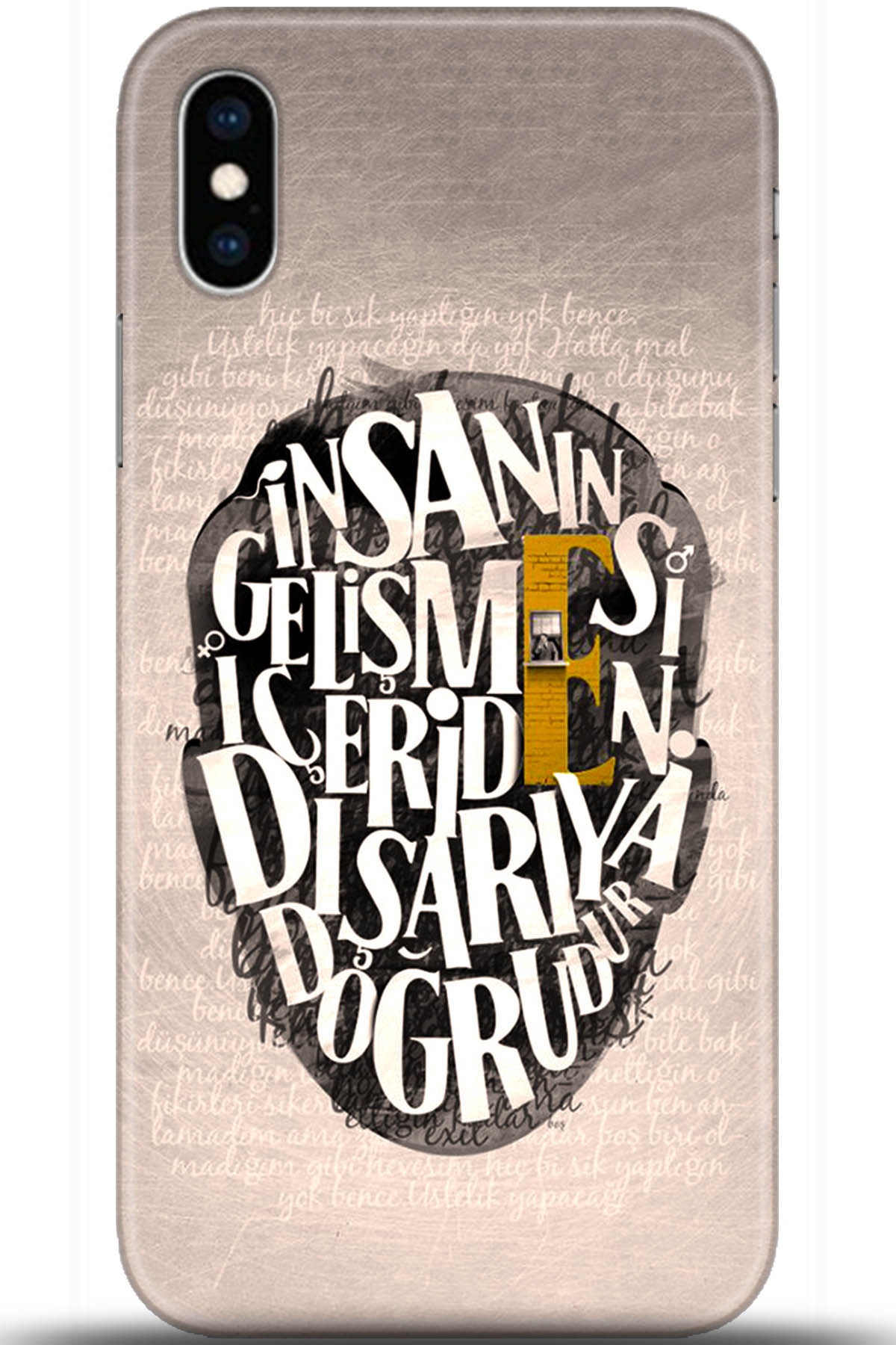 Apple iPhone XS Max Uyumlu Kılıf HD Baskılı Kılıf - Followed Institution 5587