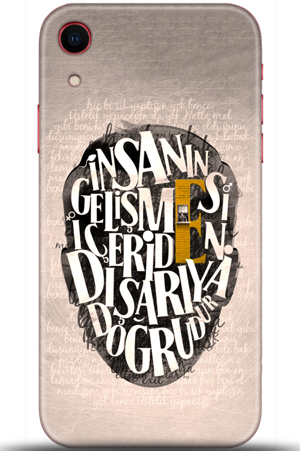 Apple iPhone XR Uyumlu Kılıf HD Baskılı Kılıf - Followed Institution 5587