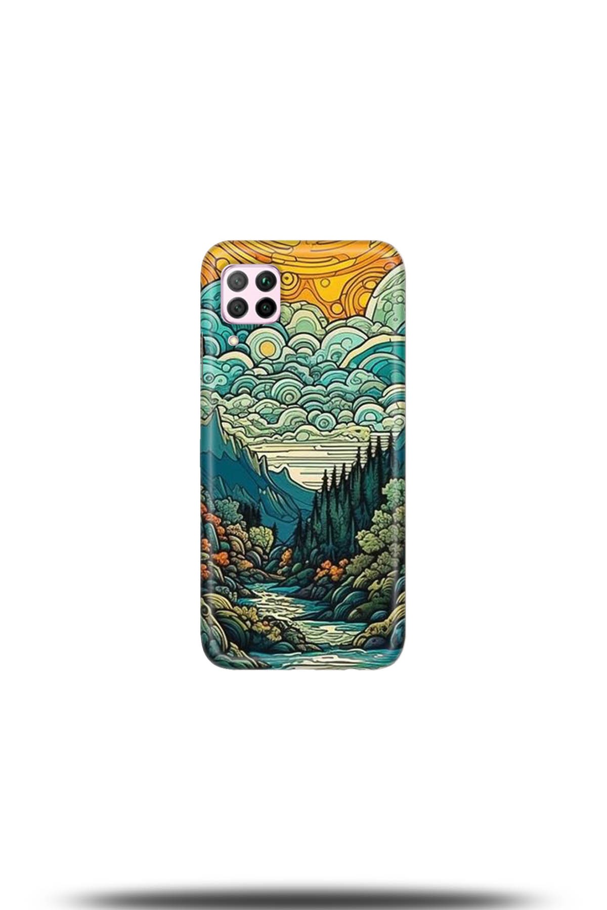 Huawei P40 Lite Uyumlu Kılıf HD Baskılı Kılıf - Followed Institution 5198