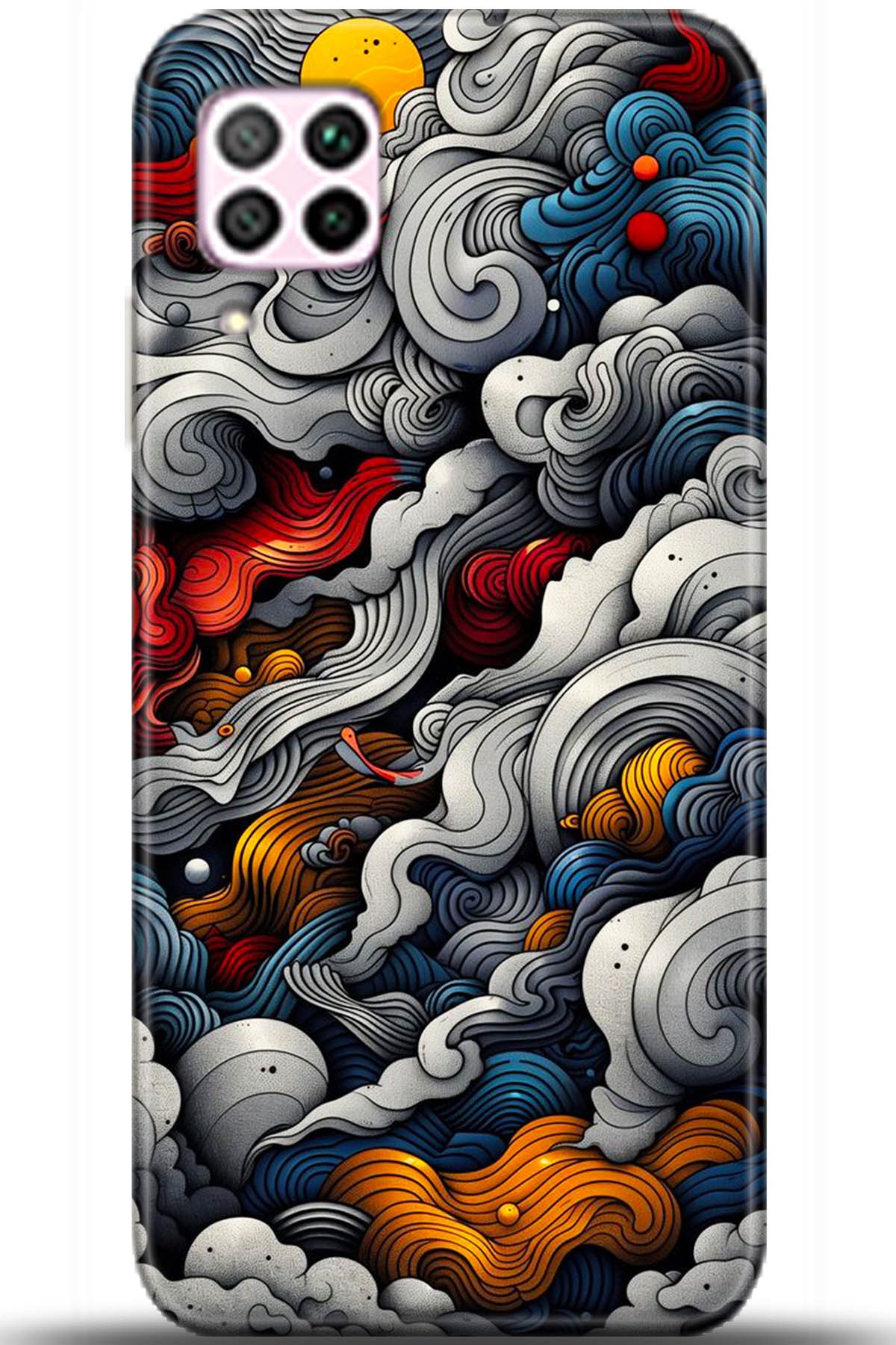 Huawei P40 Lite Uyumlu Kılıf HD Baskılı Kılıf - Followed Institution 5436